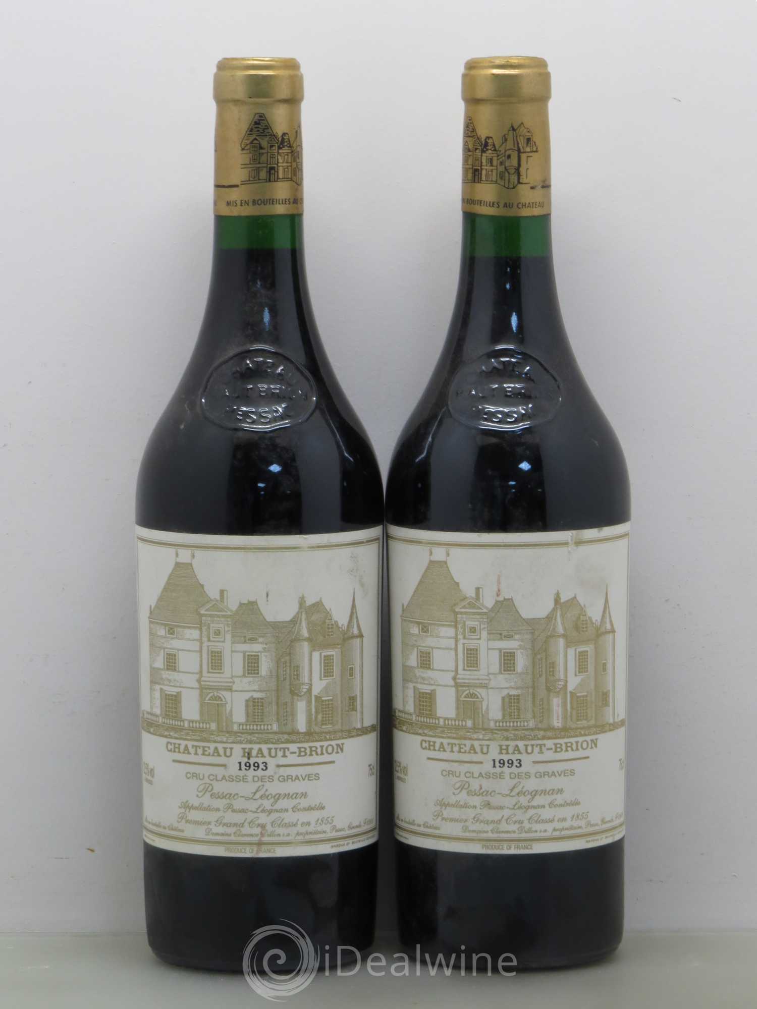 Château Haut Brion 1er Grand Cru Classé 1993 - Lot de 2 bouteilles - 0