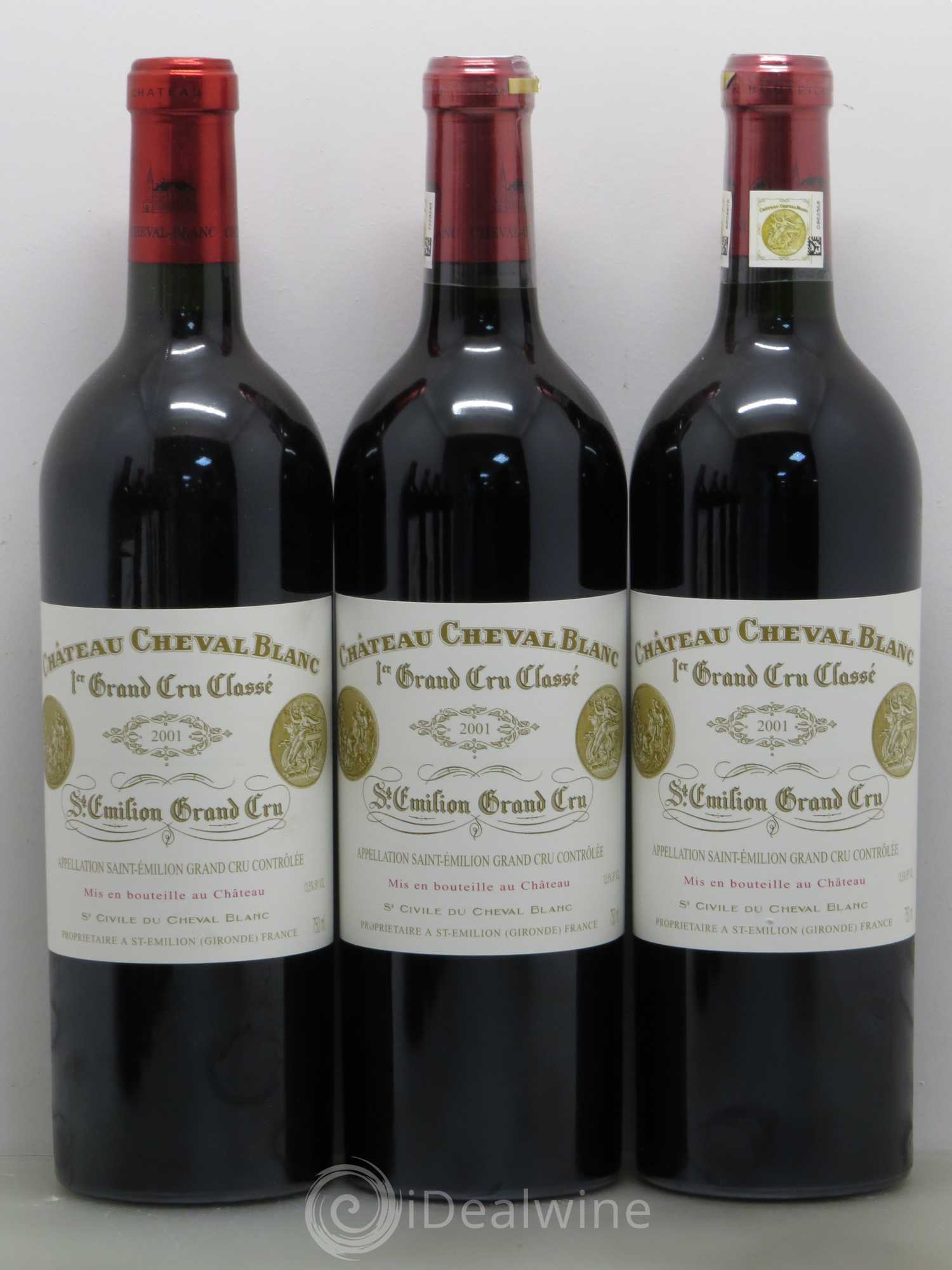 Château Cheval Blanc 1er Grand Cru Classé A 2001 - Lot de 7 bouteilles - 1