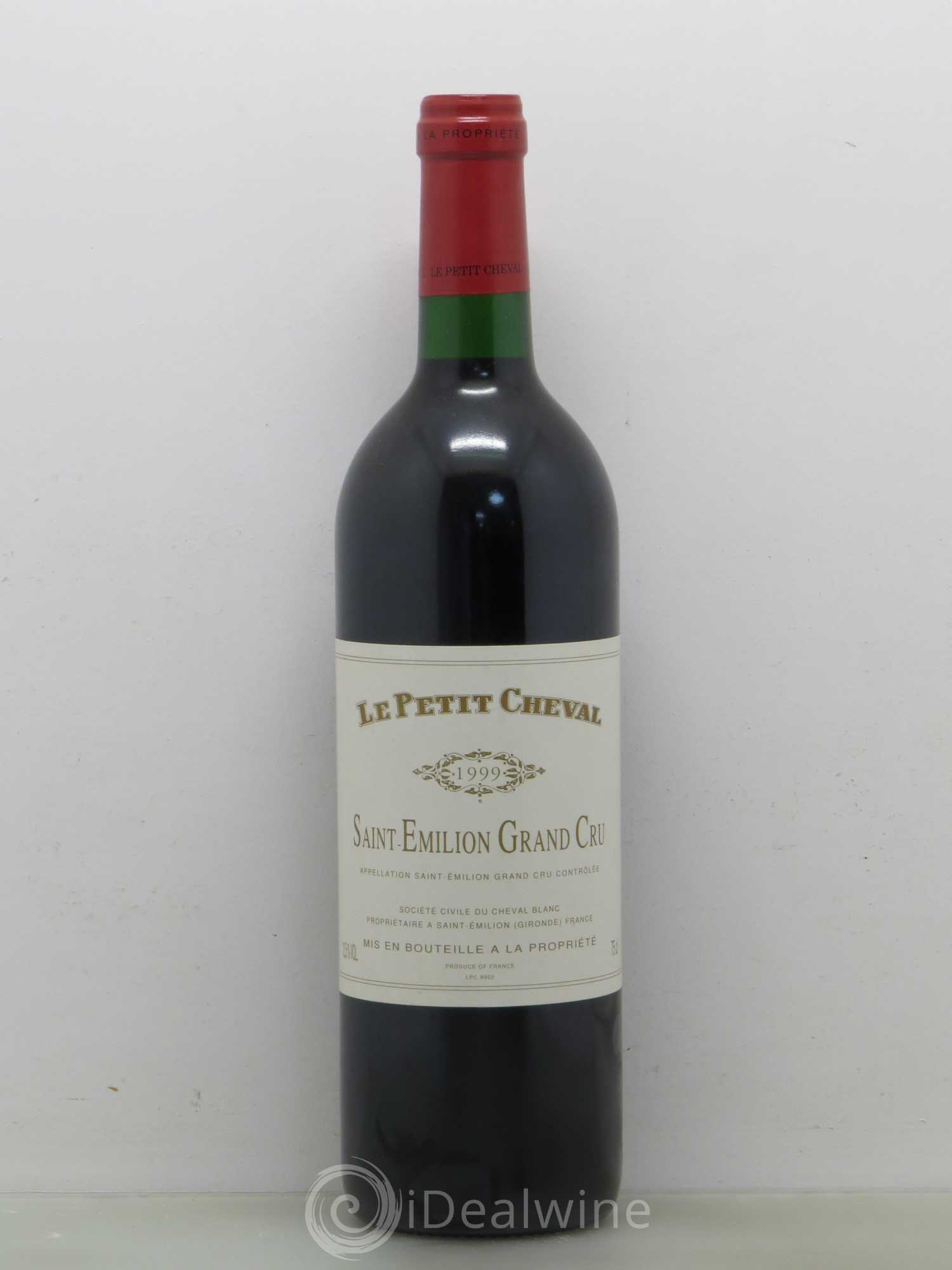Le Petit Cheval Second Vin 1999 - Lot de 1 bouteille - 0