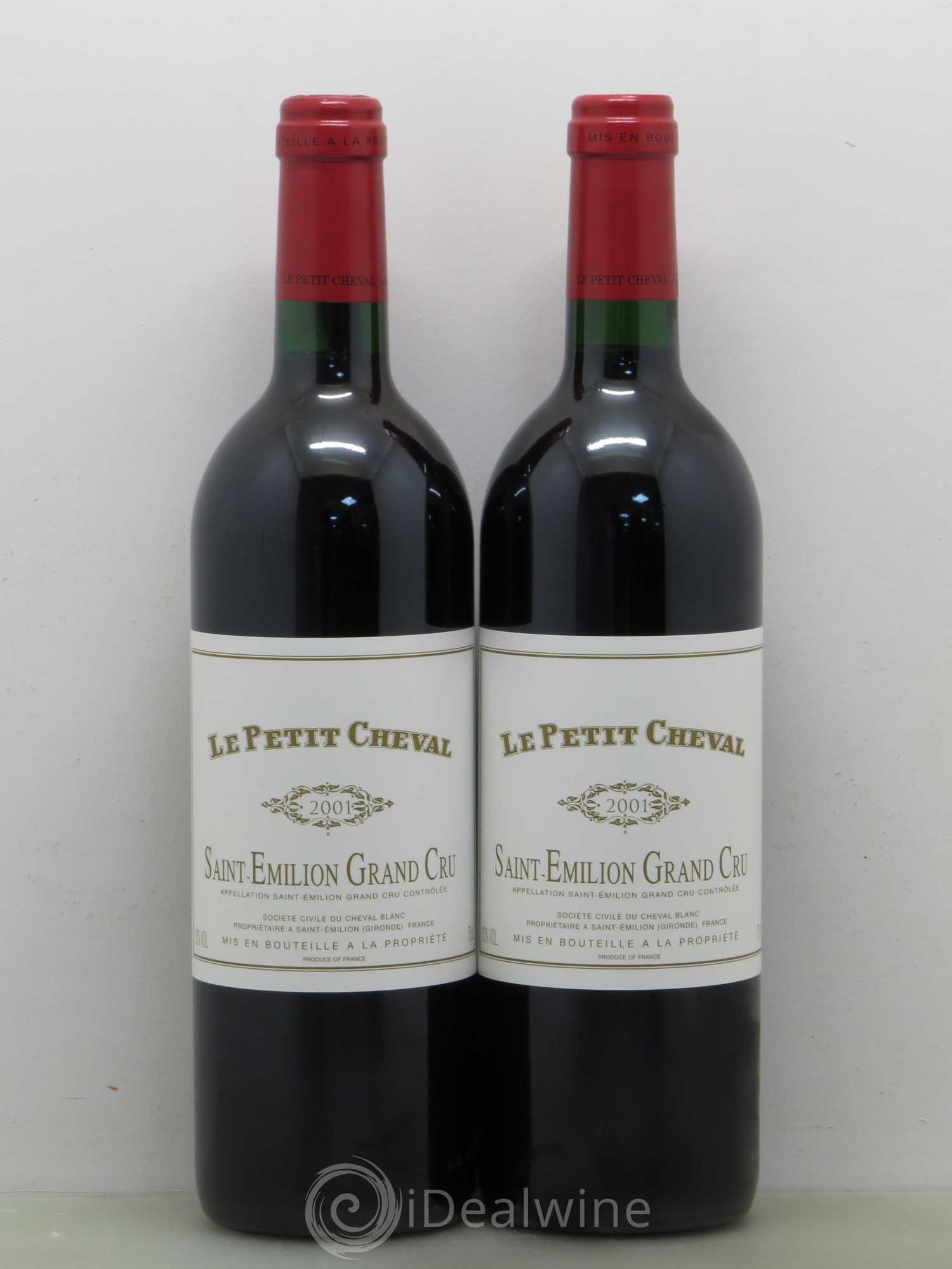 Le Petit Cheval Second Vin 2001 - Lot de 2 bouteilles - 0