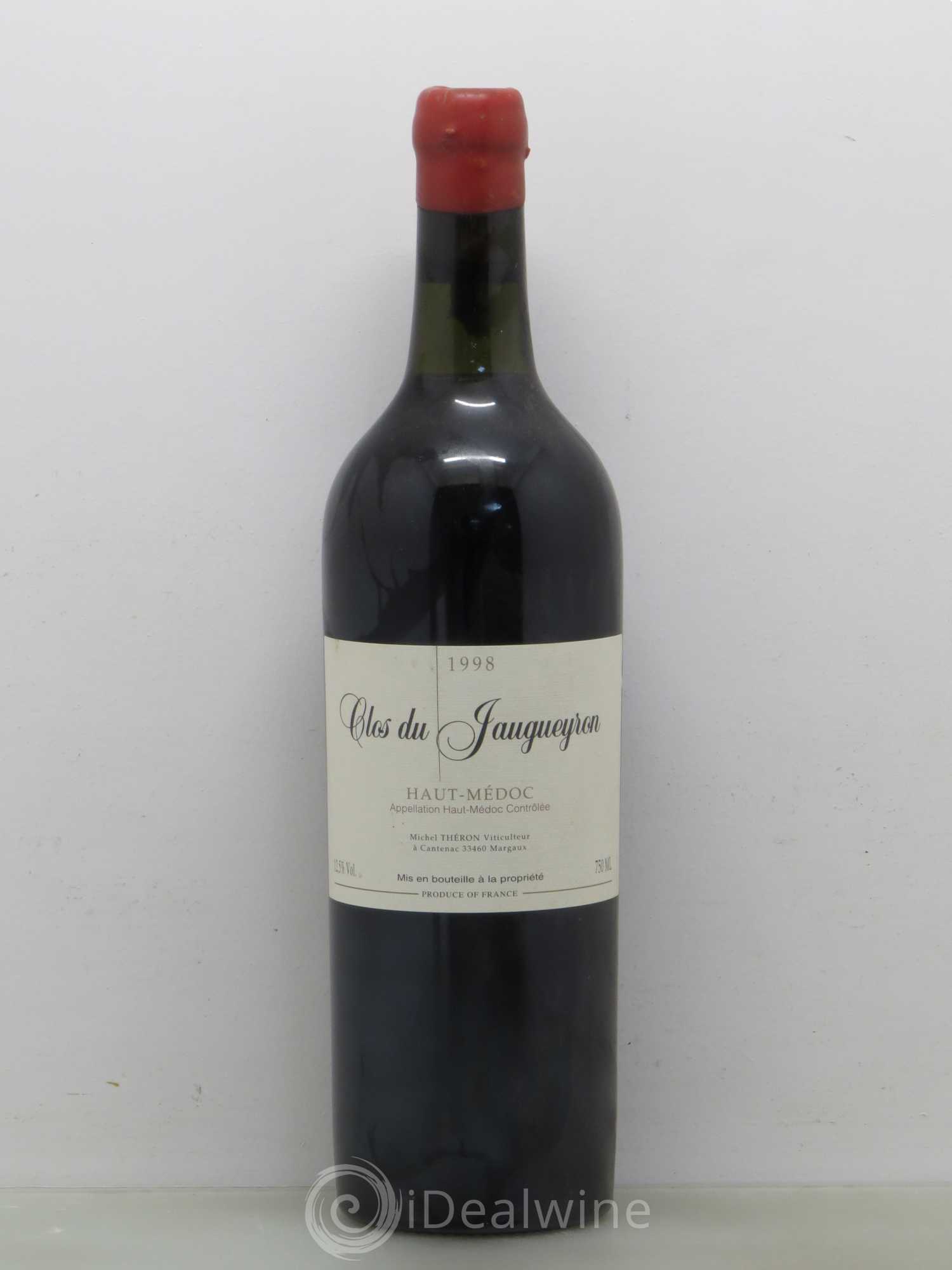 Haut Médoc Clos Du Jaugueyron 1998 - Posten von 1 Flasche - 0