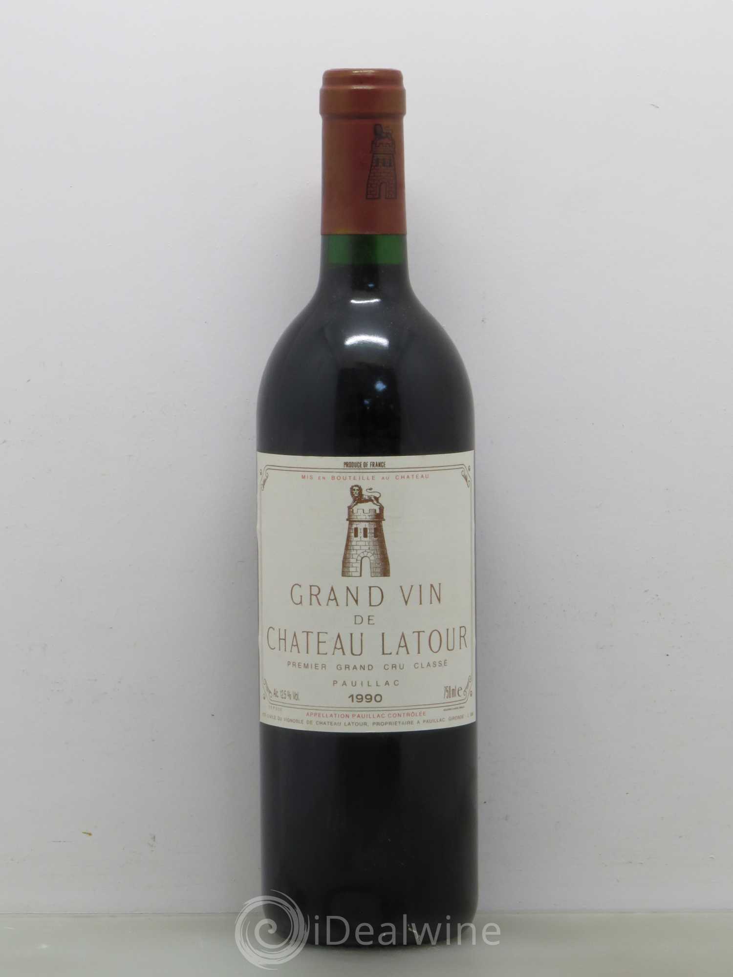 Château Latour 1er Grand Cru Classé 1990 - Lot de 1 bouteille - 0