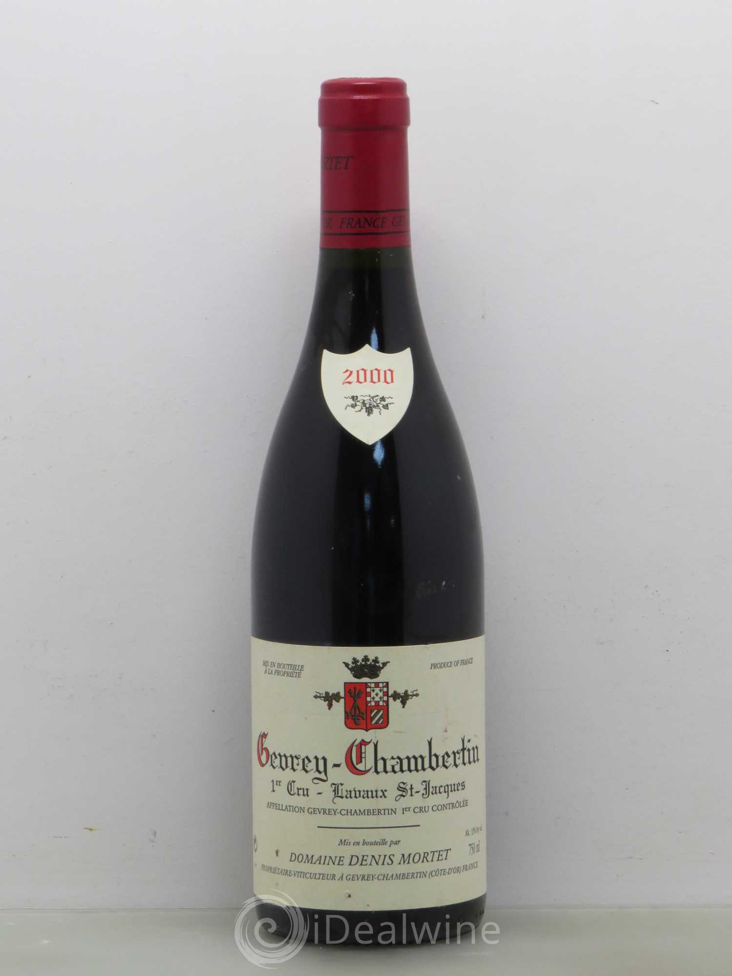 Gevrey-Chambertin 1er Cru Lavaux Saint Jacques Denis Mortet (Domaine) 2000 - Lot de 1 bouteille - 0