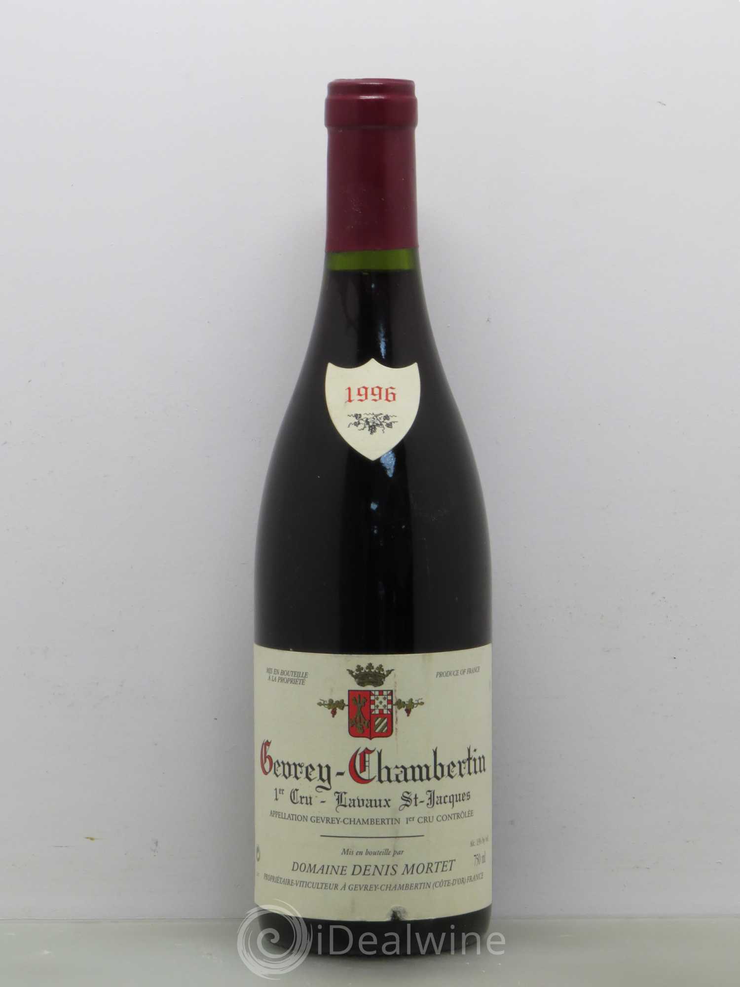 Gevrey-Chambertin 1er Cru Lavaux Saint Jacques Denis Mortet (Domaine) 1996 - Lot de 1 bouteille - 0