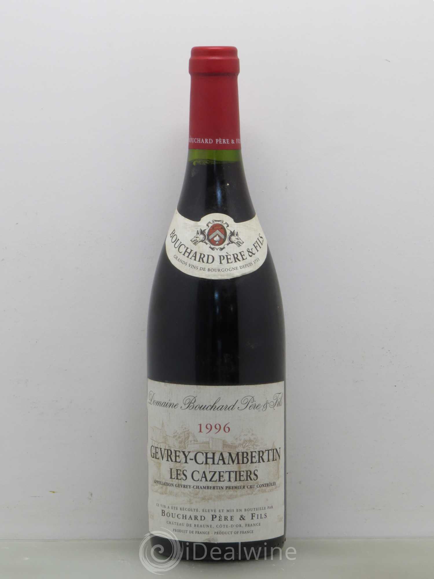 Gevrey-Chambertin 1er Cru Les Cazetiers Bouchard Père & Fils 1996 - Lot de 1 bouteille - 0
