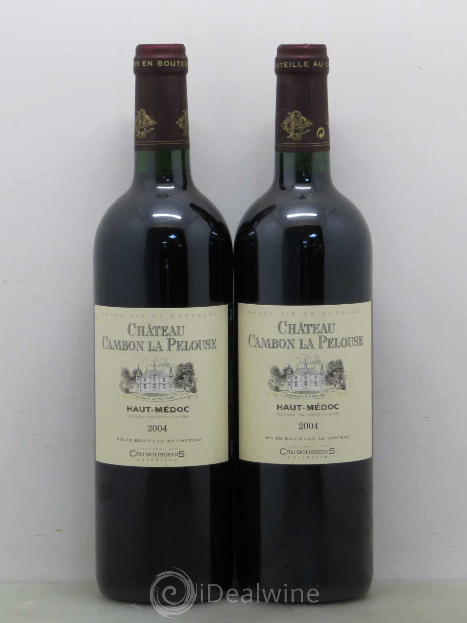 Château Cambon la Pelouse Cru Bourgeois 2004 - Lot de 2 bouteilles - 0