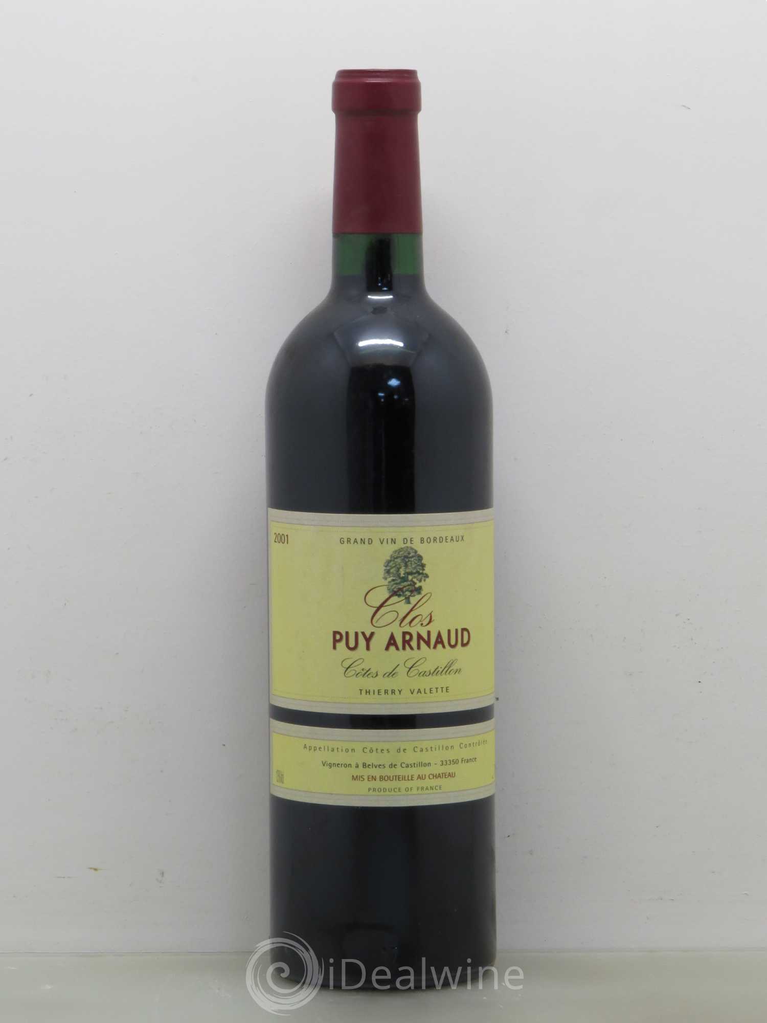 Clos Puy Arnaud 2001 - Lot de 1 bouteille - 0