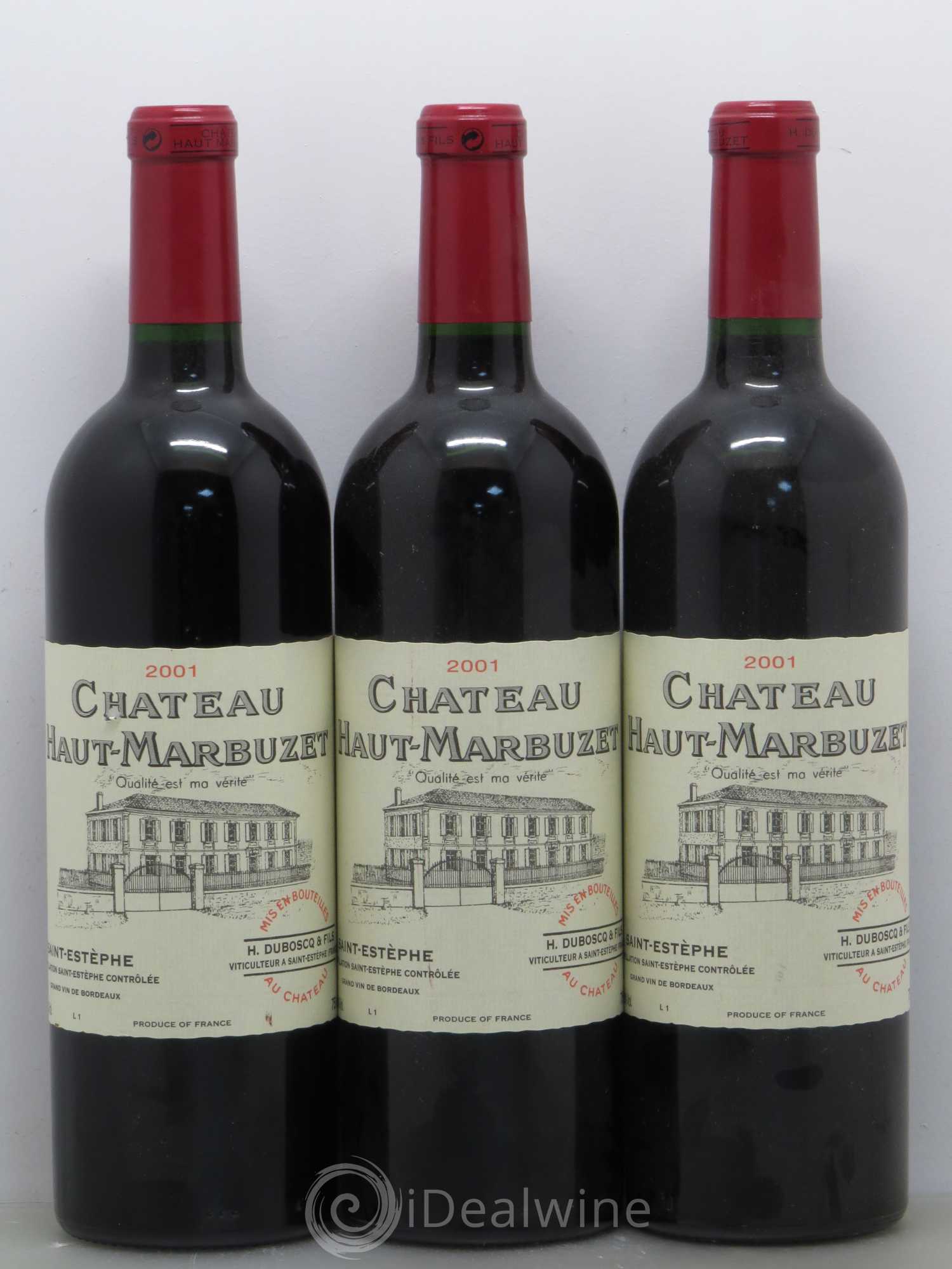 Château Haut Marbuzet 2001 - Lot de 6 bouteilles - 2