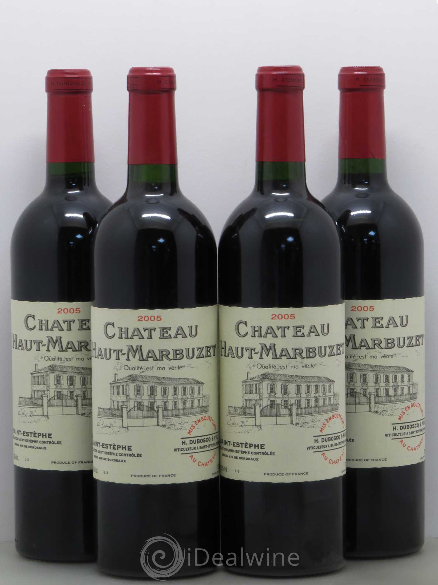 Château Haut Marbuzet 2005 - Lot de 4 bouteilles - 0