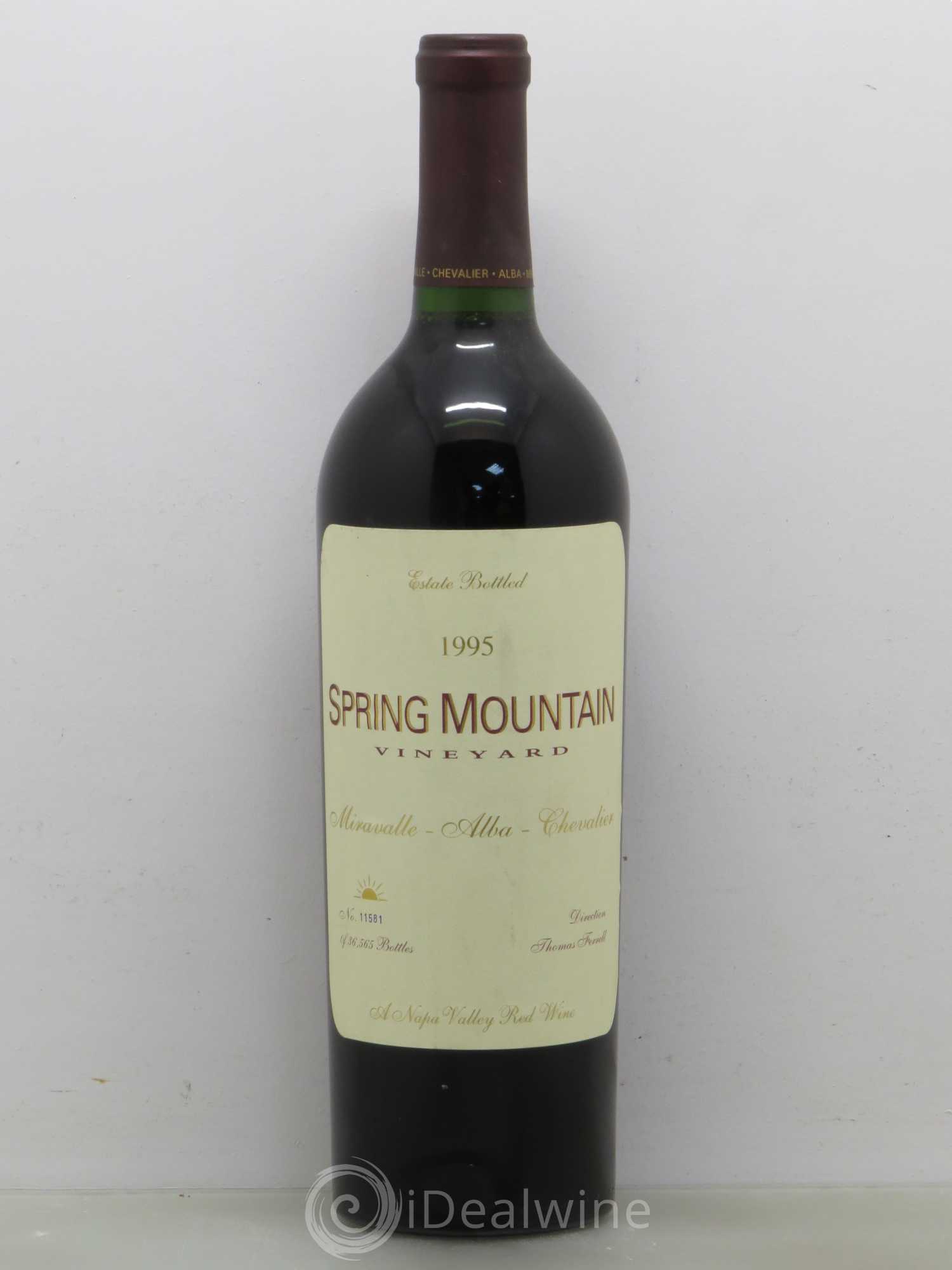 USA Cabernet Sauvignon Napa Spring Mountain 1995 - Posten von 1 Flasche - 0