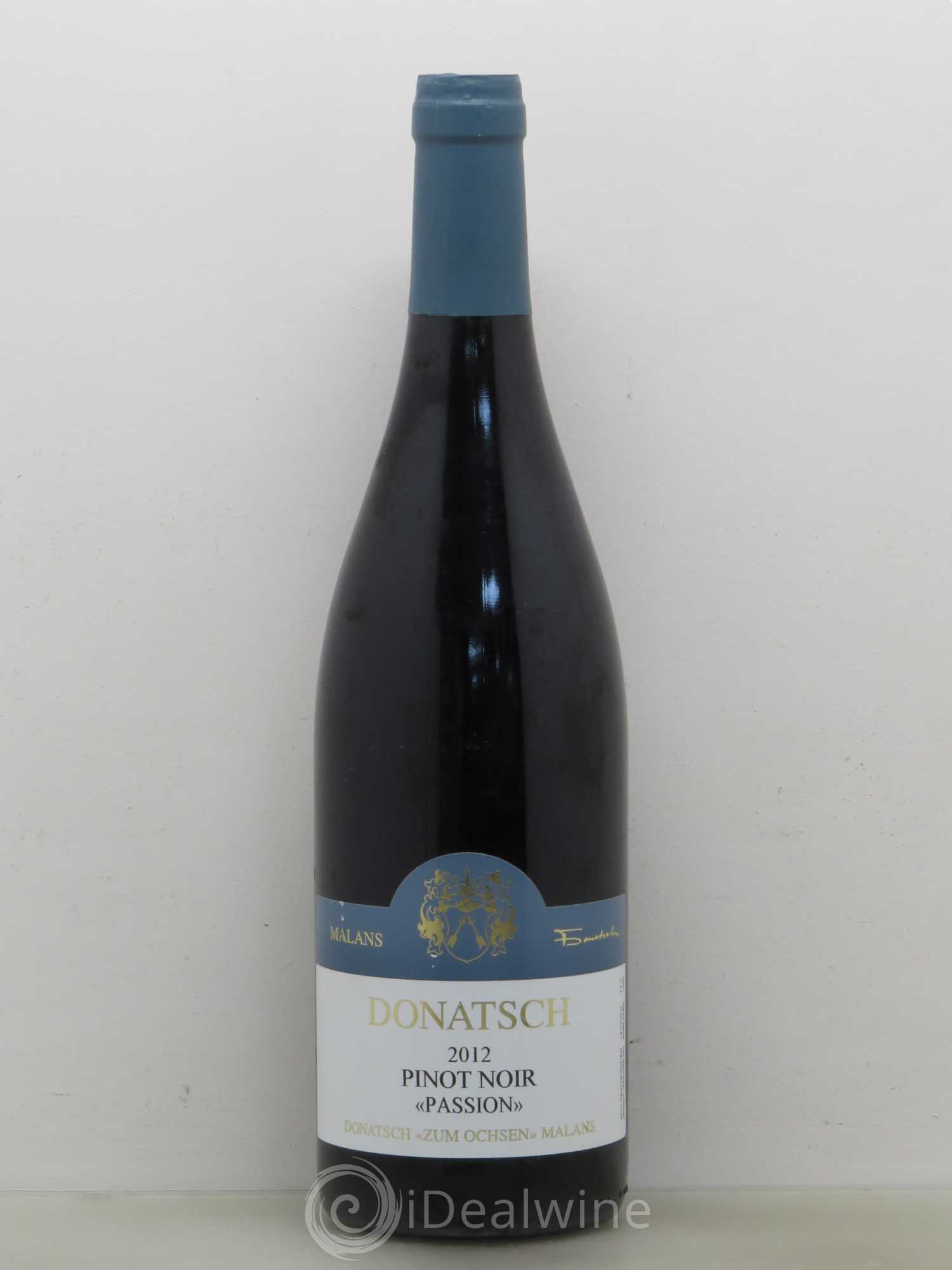 Vins Etrangers Donatch Pinot noir Passion (Suisse) Zum Ochsen Malans 2012 - Posten von 1 Flasche - 0