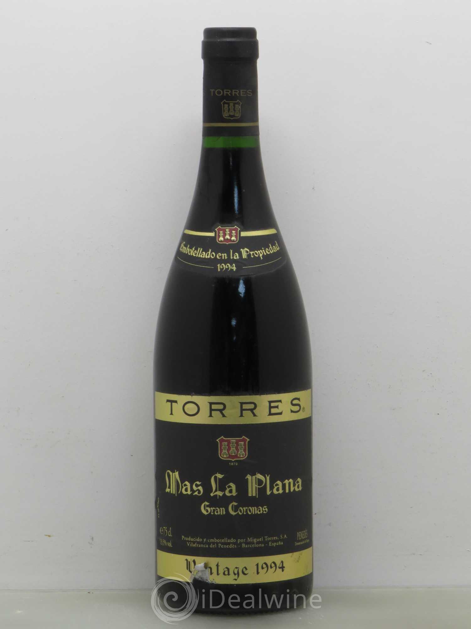 Penedes Mas La Plana Gran Coronas Miguel Torres 1994 - Lot of 1 bottle - 0