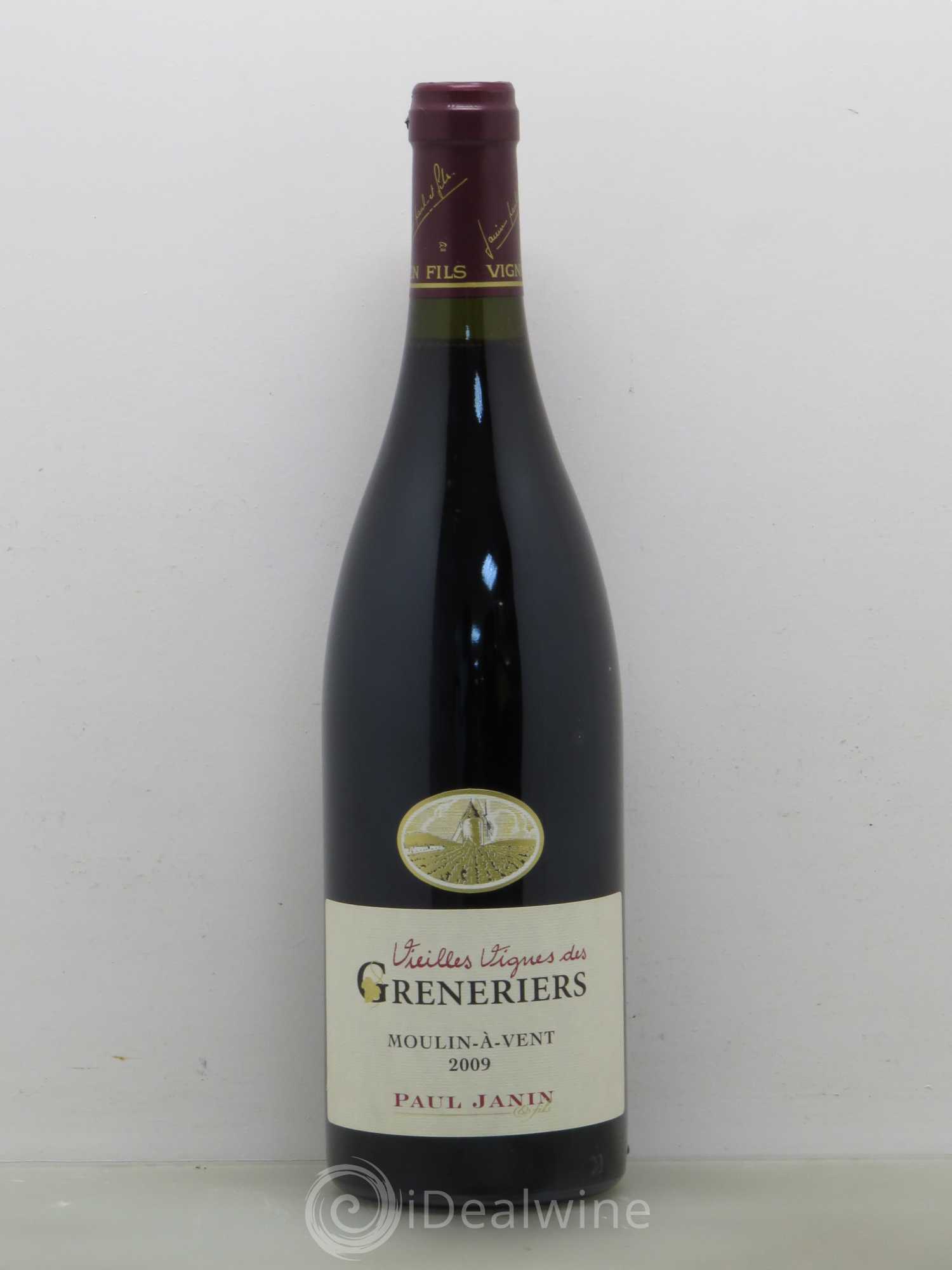 Moulin à Vent Vieilles Vignes Greneriers Paul Janin 2009 - Lot of 1 bottle - 0