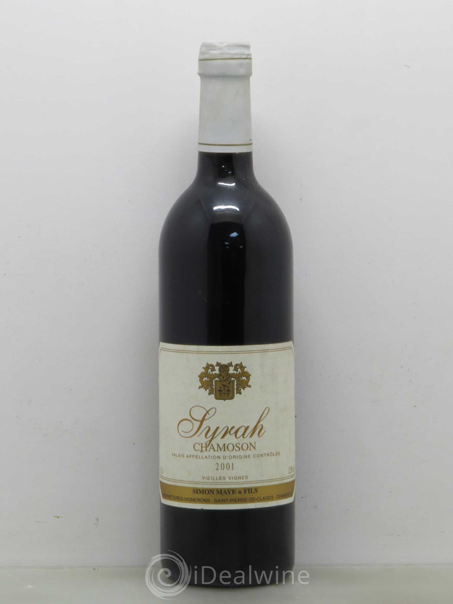 Vins Etrangers Syrah Vieilles Vignes Chamoson Simon Maye (Suisse) 2001 - Lotto di 1 bottiglia - 0