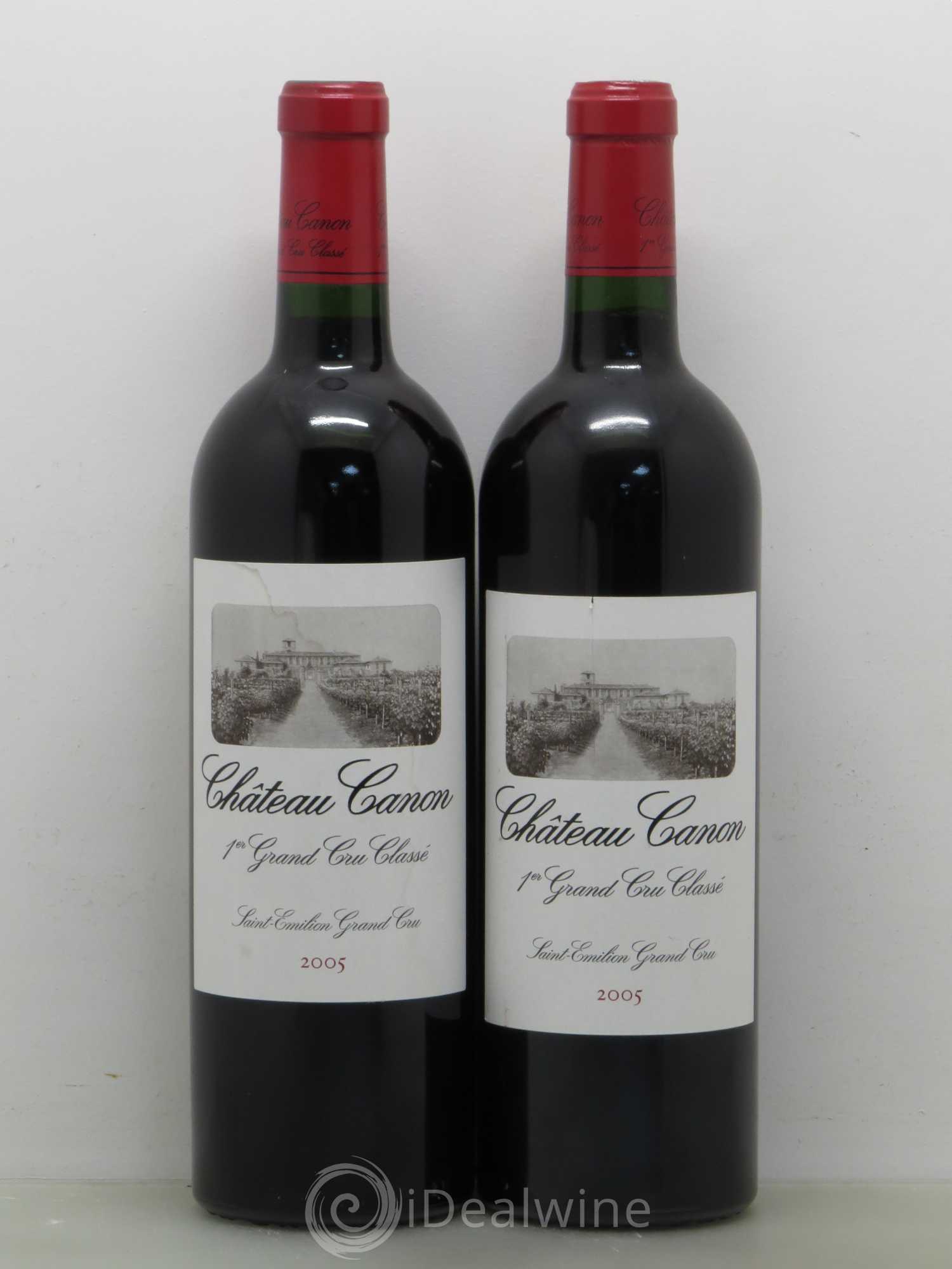 Château Canon 1er Grand Cru Classé B 2005 - Lot de 2 bouteilles - 0