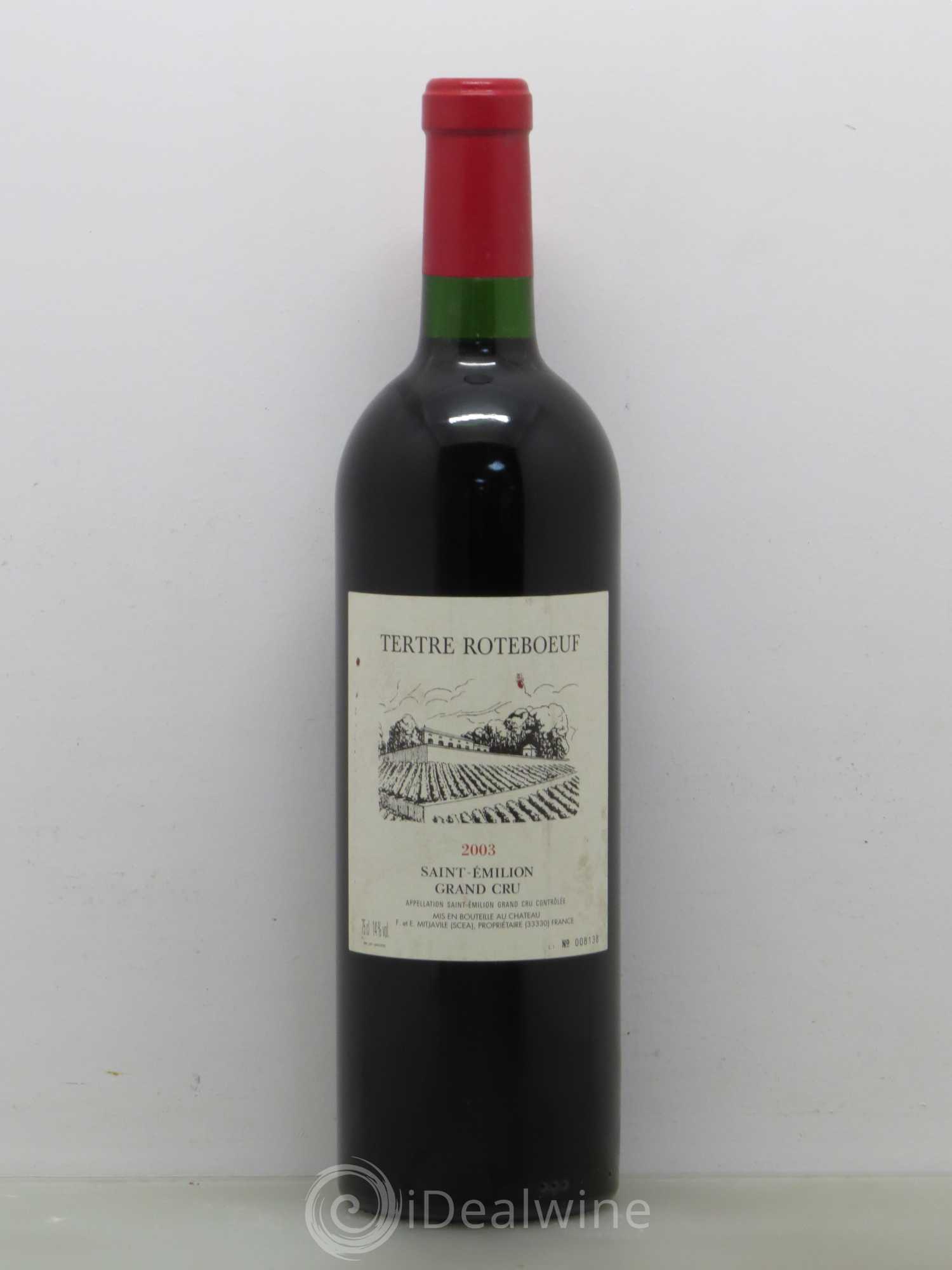 Château Tertre Roteboeuf 2003 - Lot de 1 bouteille - 0