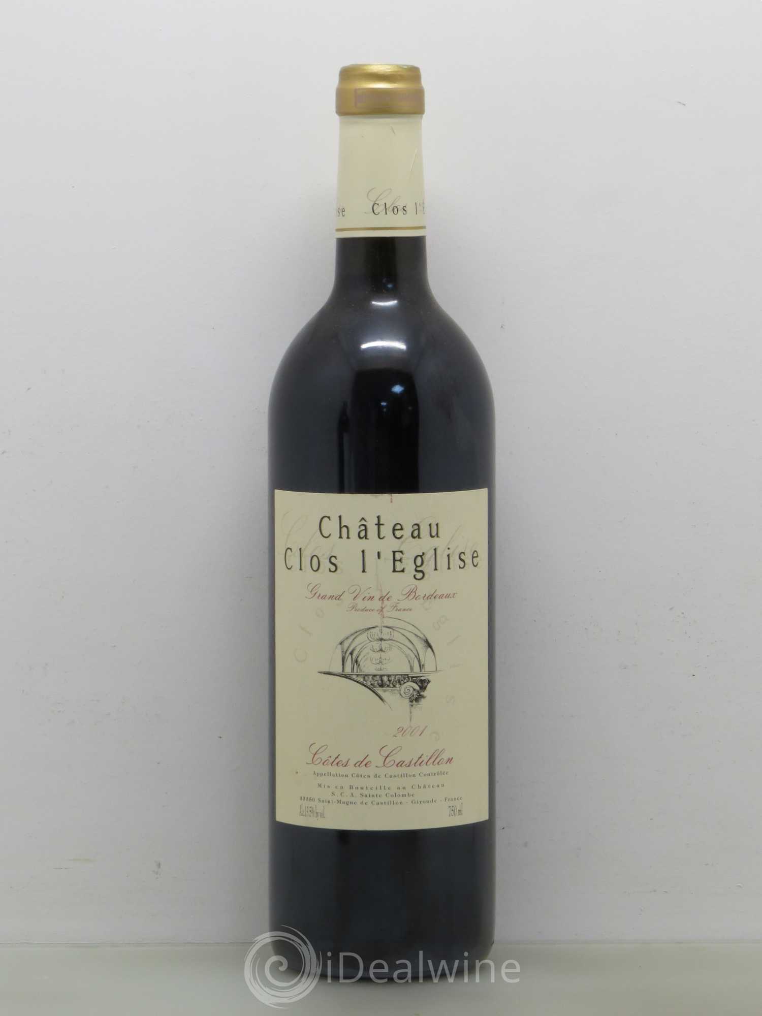 Clos l'Eglise 2001 - Lot de 1 bouteille - 0