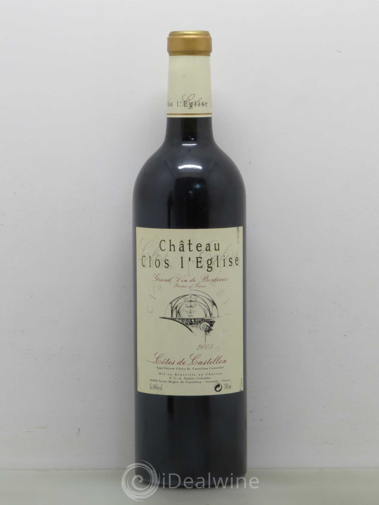 Clos l'Eglise 2005 - Lot de 1 bouteille - 0