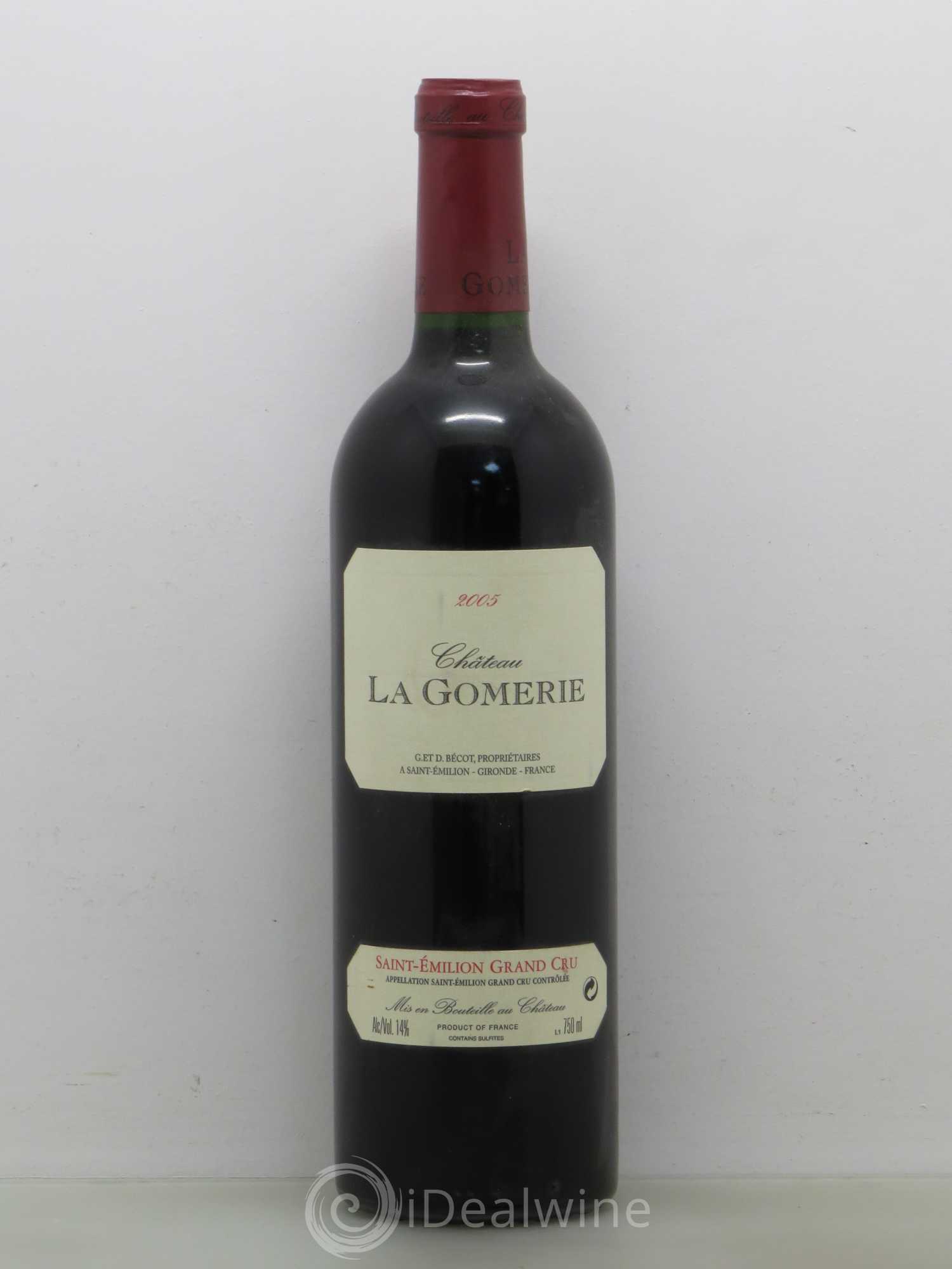 Château La Gomerie 2005 - Lot de 1 bouteille - 0