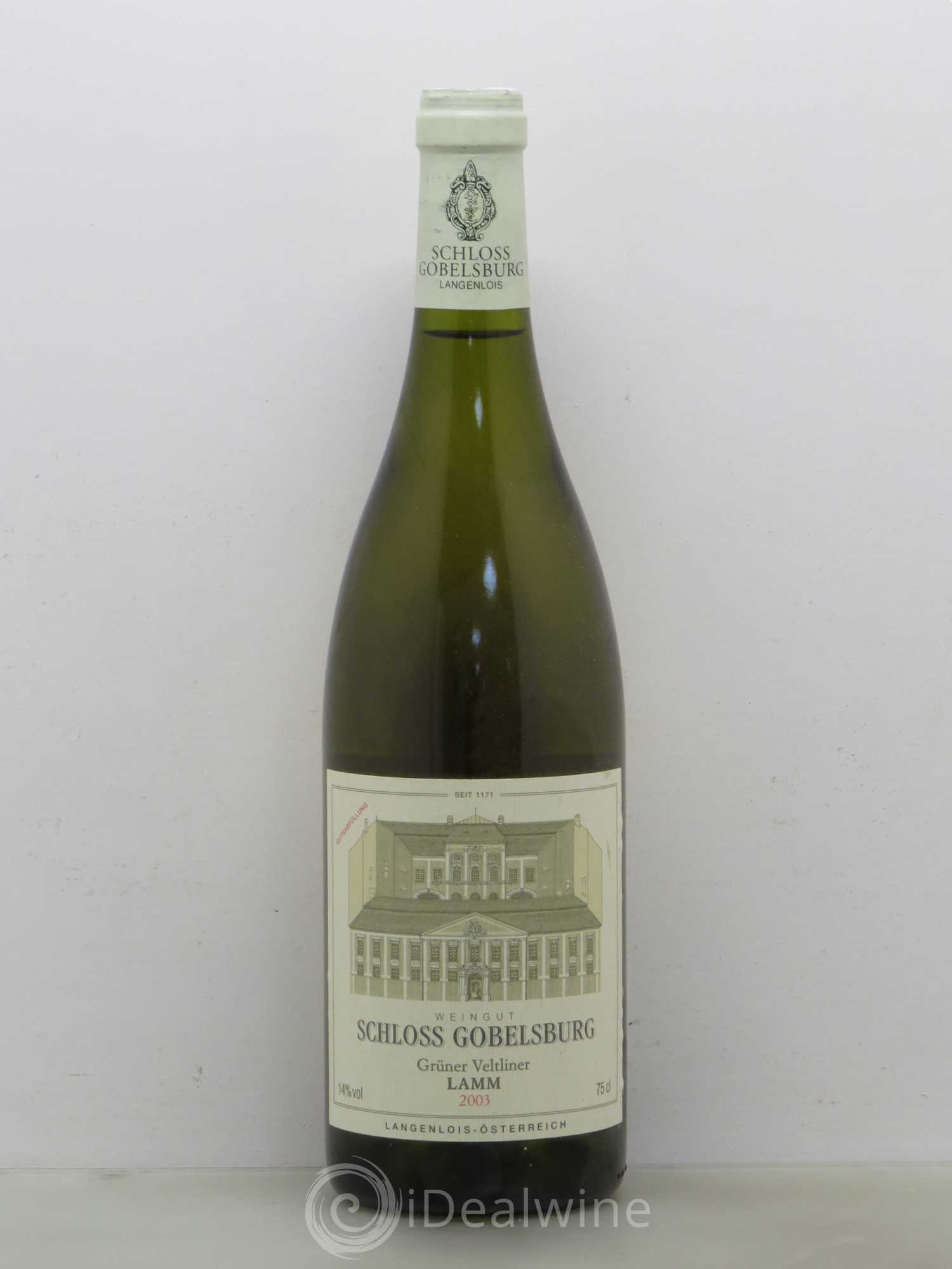 Autriche Lamm Grüner Veltliner Schloss Gobelsburg 2003 - Posten von 1 Flasche - 0
