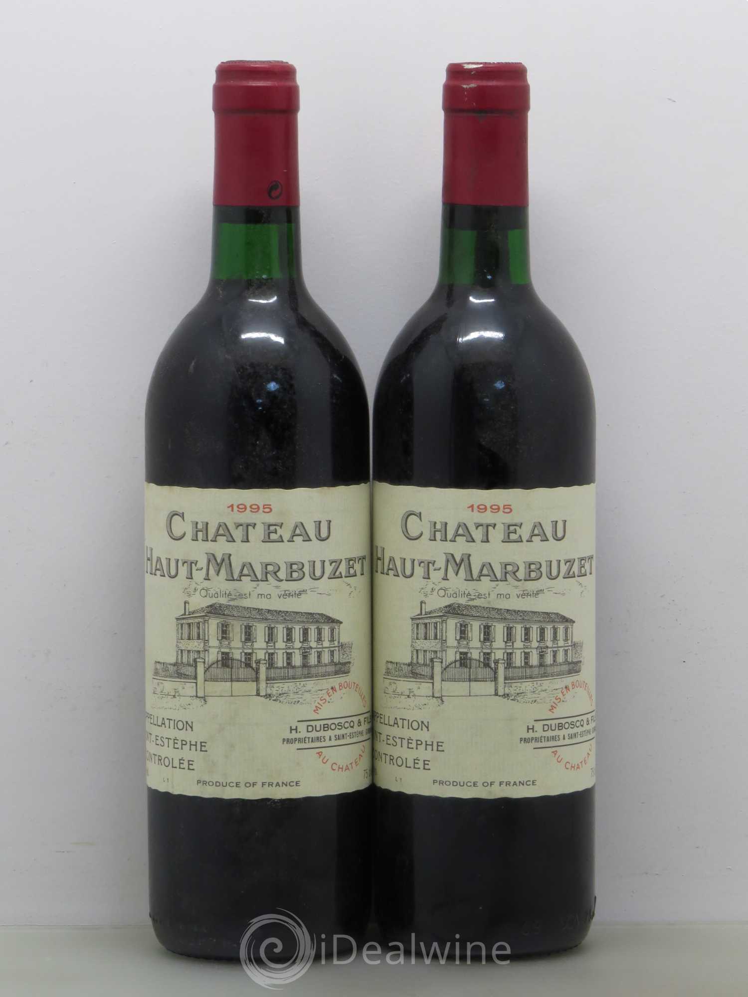 Château Haut Marbuzet 1995 - Lot de 2 bouteilles - 0