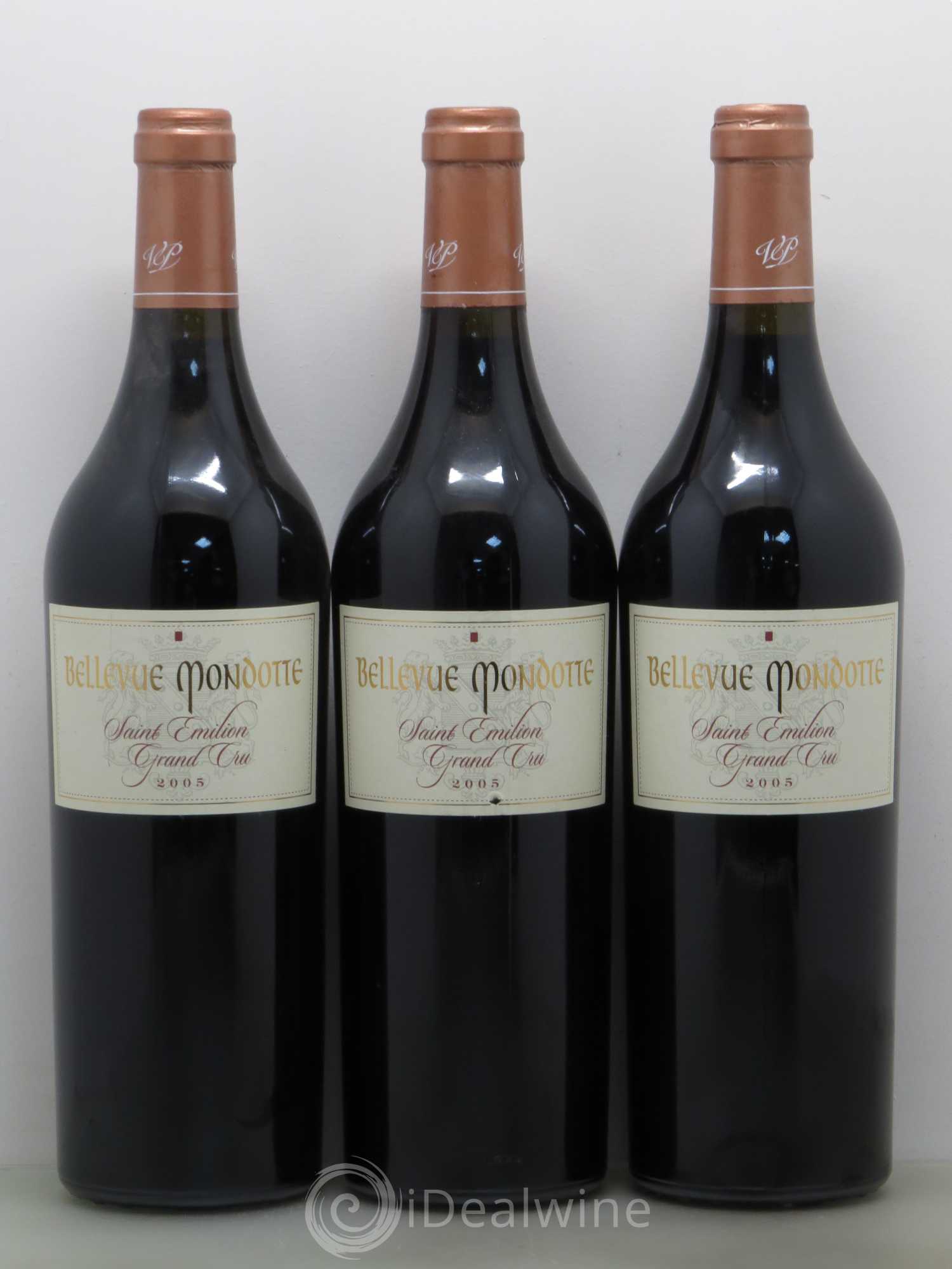 Château Bellevue Mondotte 2005 - Lot de 3 bouteilles - 0