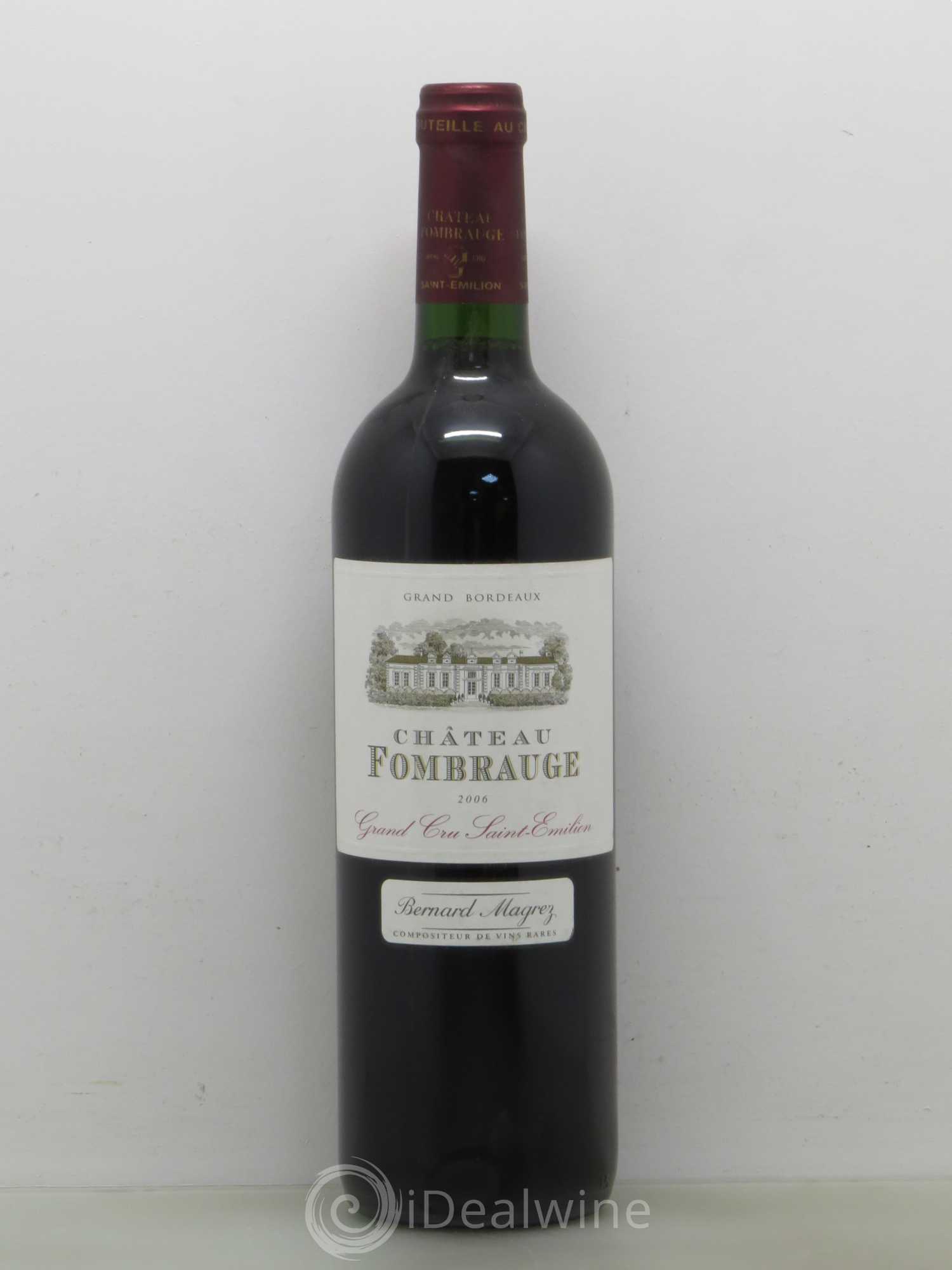 Château Fombrauge Grand Cru Classé 2006 - Lot de 1 bouteille - 0