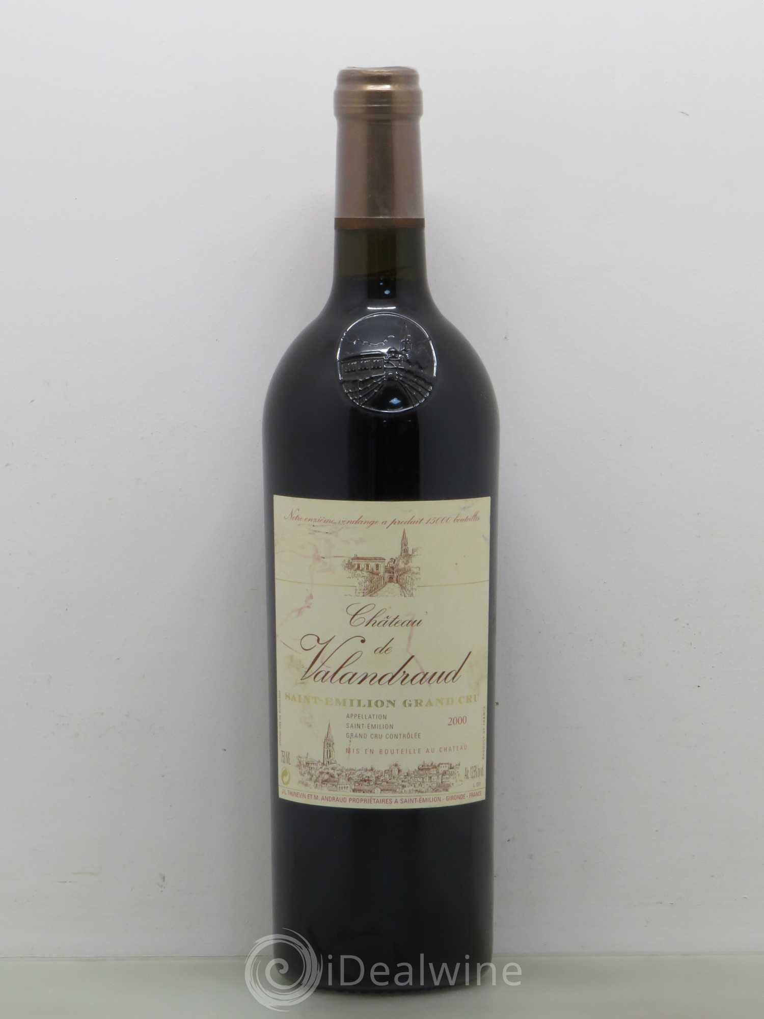 Château de Valandraud 2000 - Lot de 1 bouteille - 0