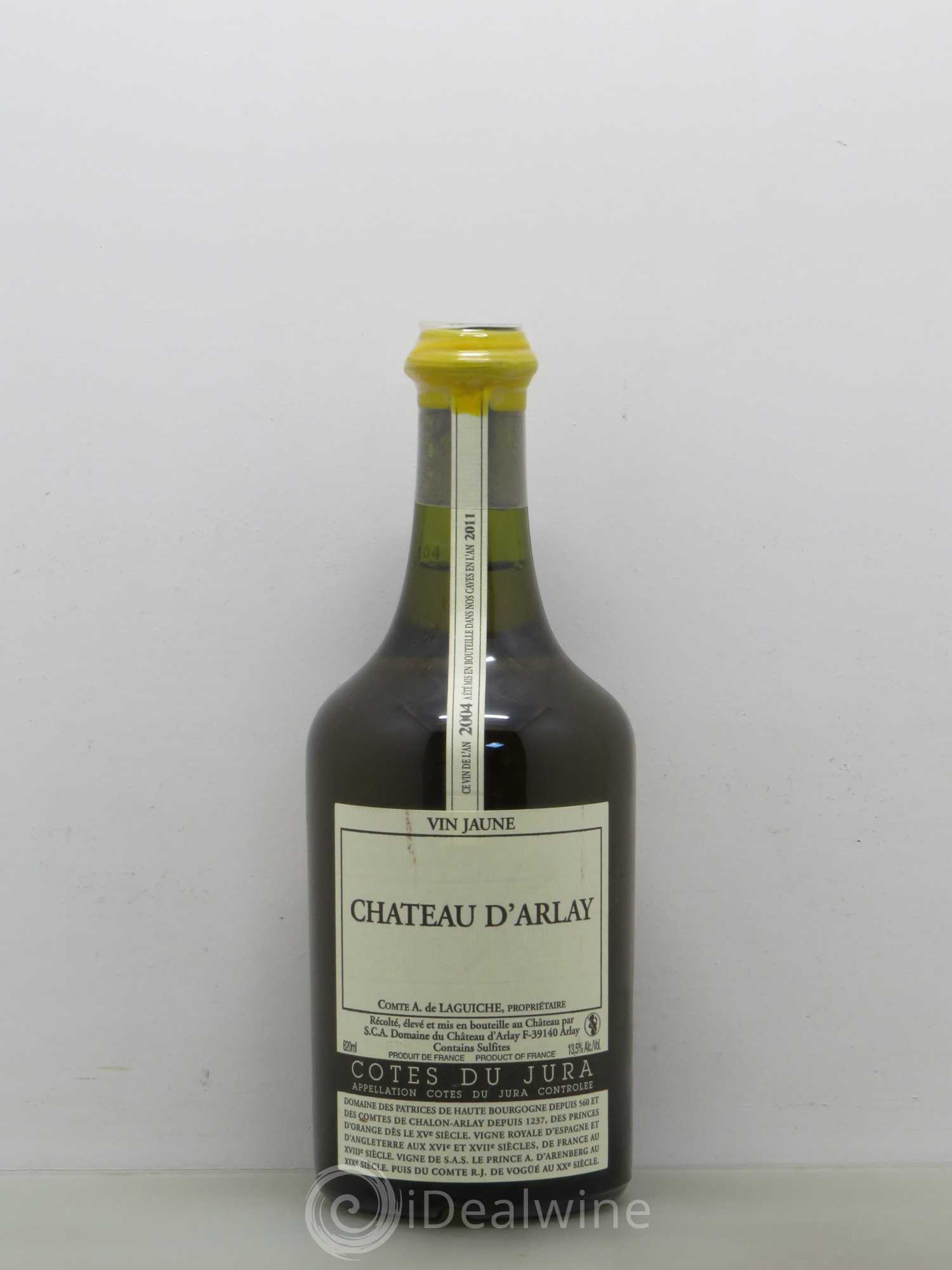 Côtes du Jura Vin jaune Château d'Arlay 2004 - Lot de 1 bouteille - 0