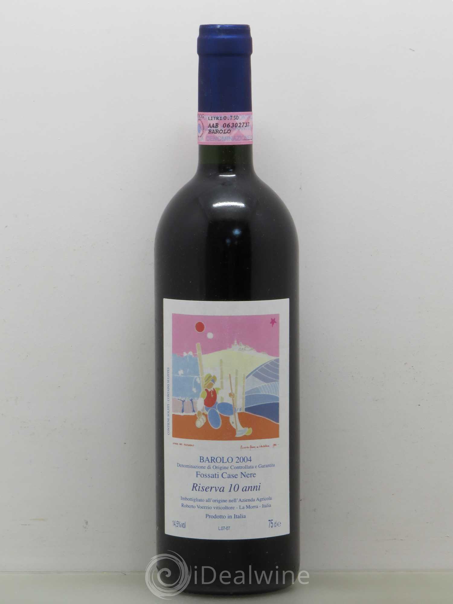 Barolo Fossati Case Nere Riserva di 10 Anni Voerzio 2004 - Posten von 1 Flasche - 0