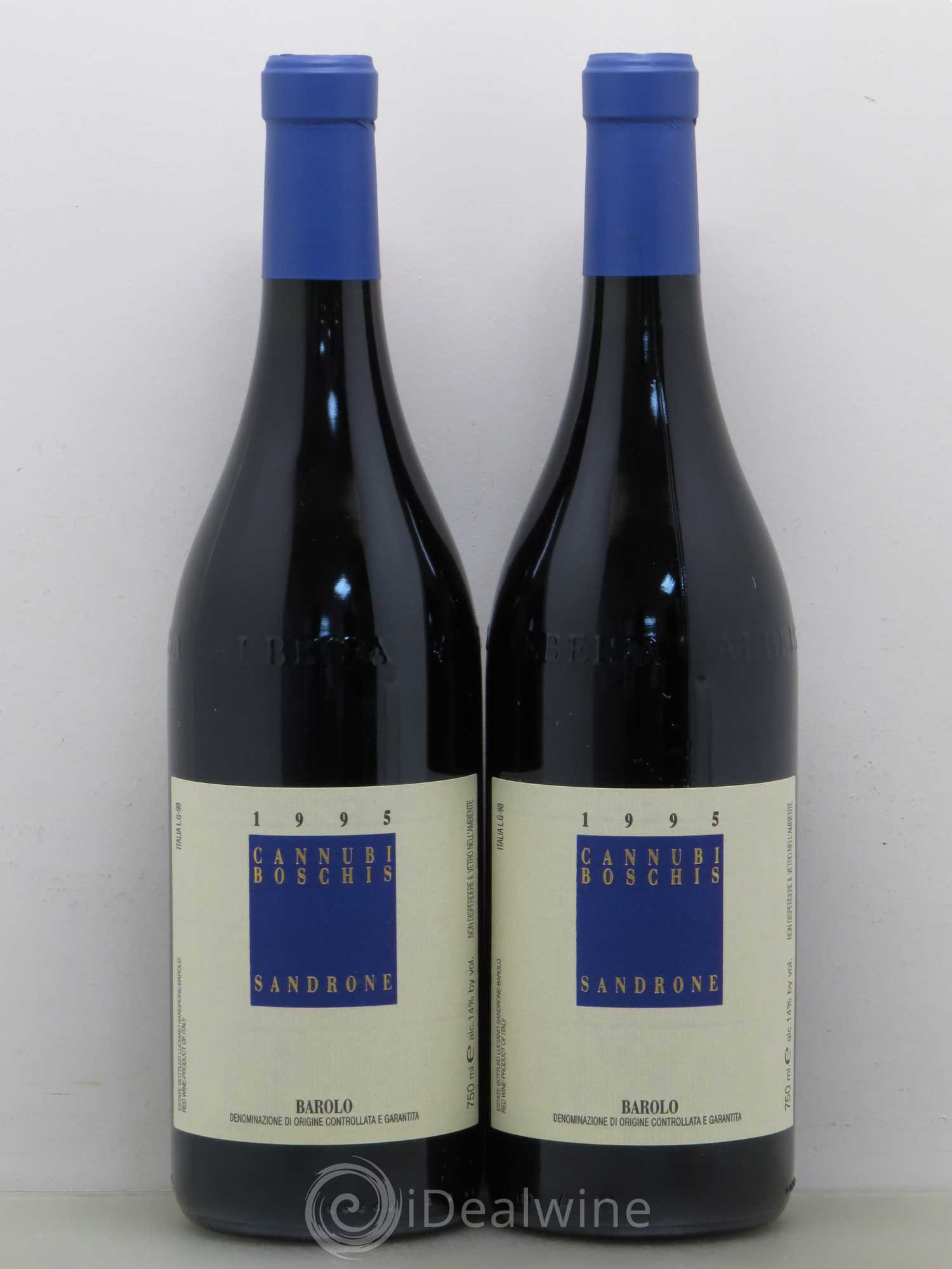 Barolo DOCG Aleste (anciennement Cannubi Boschis) Luciano Sandrone 1995 - Lot de 2 bouteilles - 0