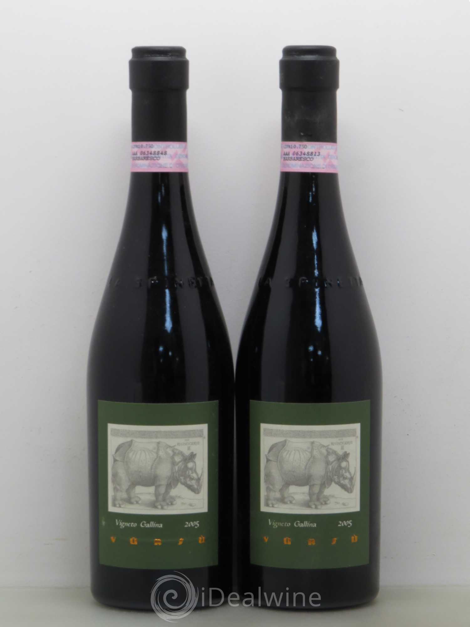 Barbaresco DOCG Vigneto Gallina Vursu La Spinetta - Giorgio Rivetti 2005 - Lot de 2 bouteilles - 0