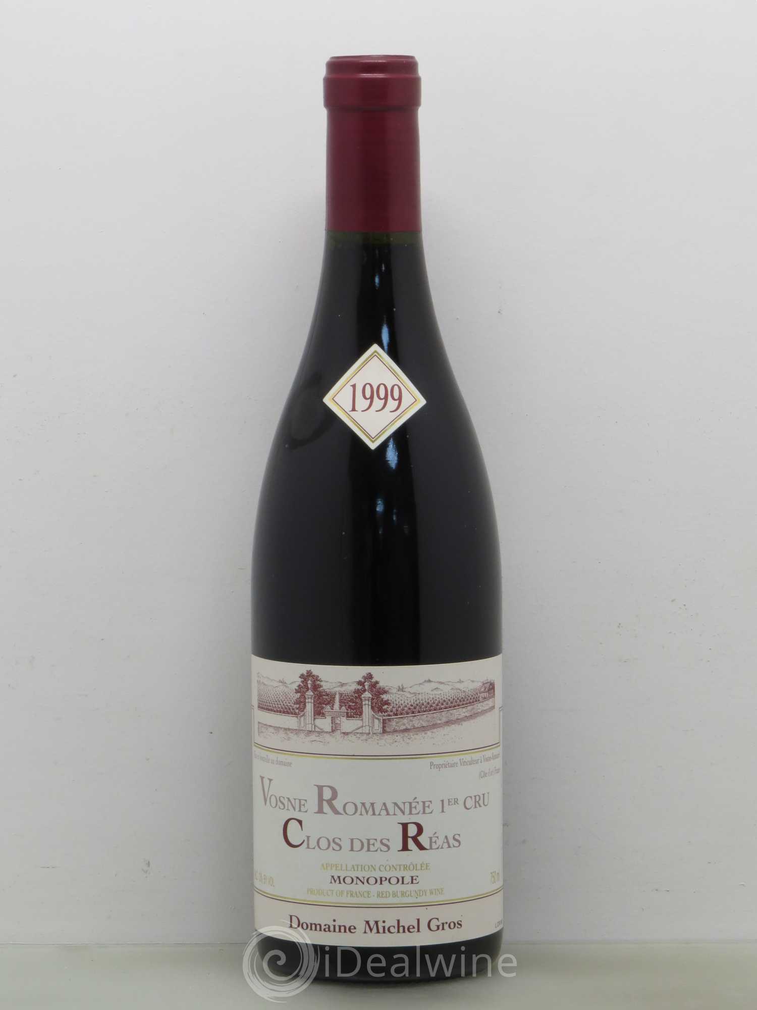 Vosne-Romanée 1er Cru Clos Des Reas Michel Gros 1999 - Posten von 1 Flasche - 0