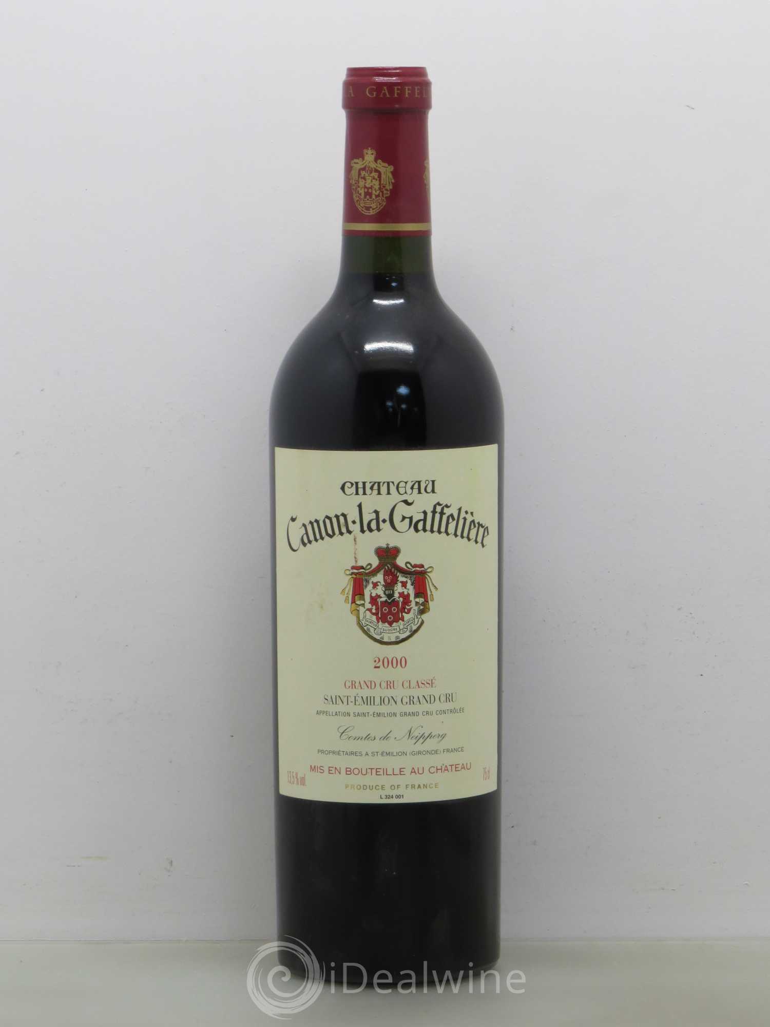 Château Canon la Gaffelière 1er Grand Cru Classé B 2000 - Lot de 1 bouteille - 0
