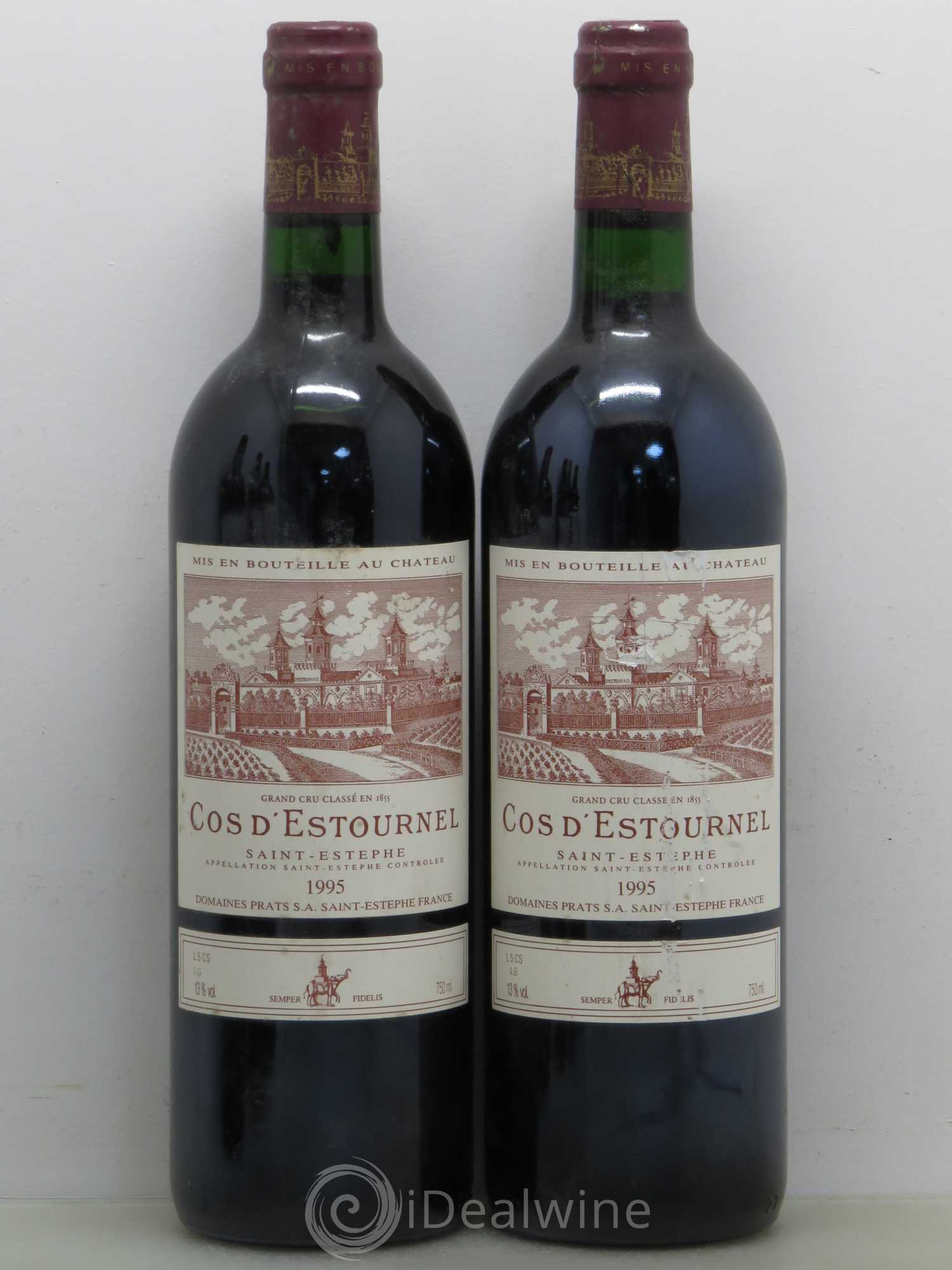 Cos d'Estournel 2ème Grand Cru Classé 1995 - Lot de 2 bouteilles - 0