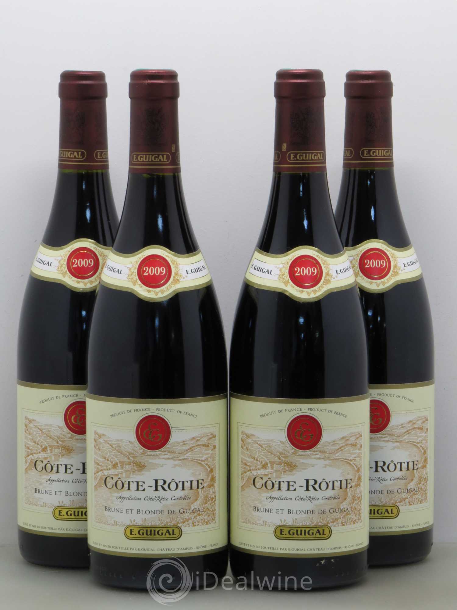 Côte-Rôtie Côtes Brune et Blonde Guigal 2009 - Lot de 4 bouteilles - 0