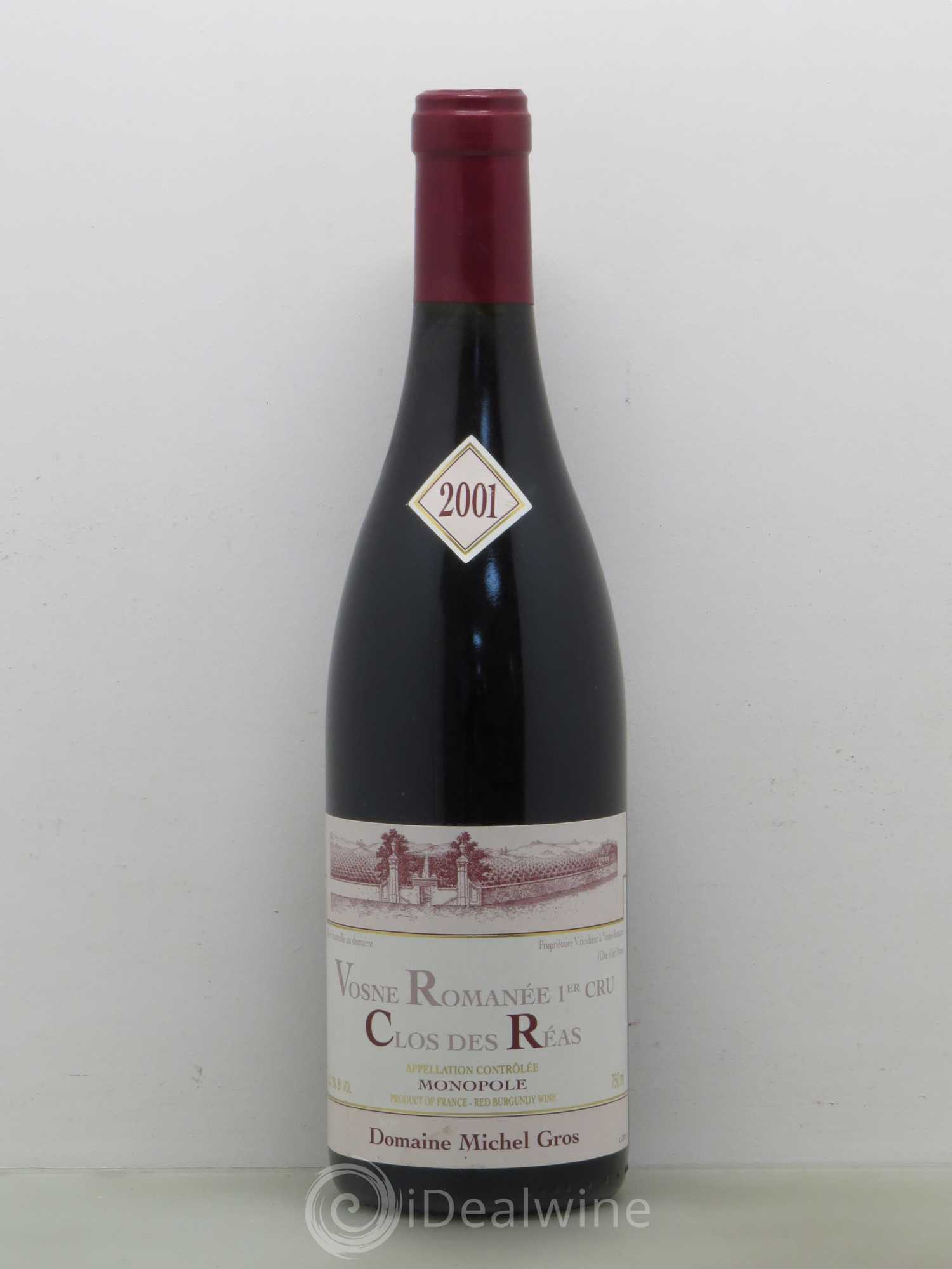 Vosne-Romanée 1er Cru Clos Des Reas Michel Gros 2001 - Posten von 1 Flasche - 0