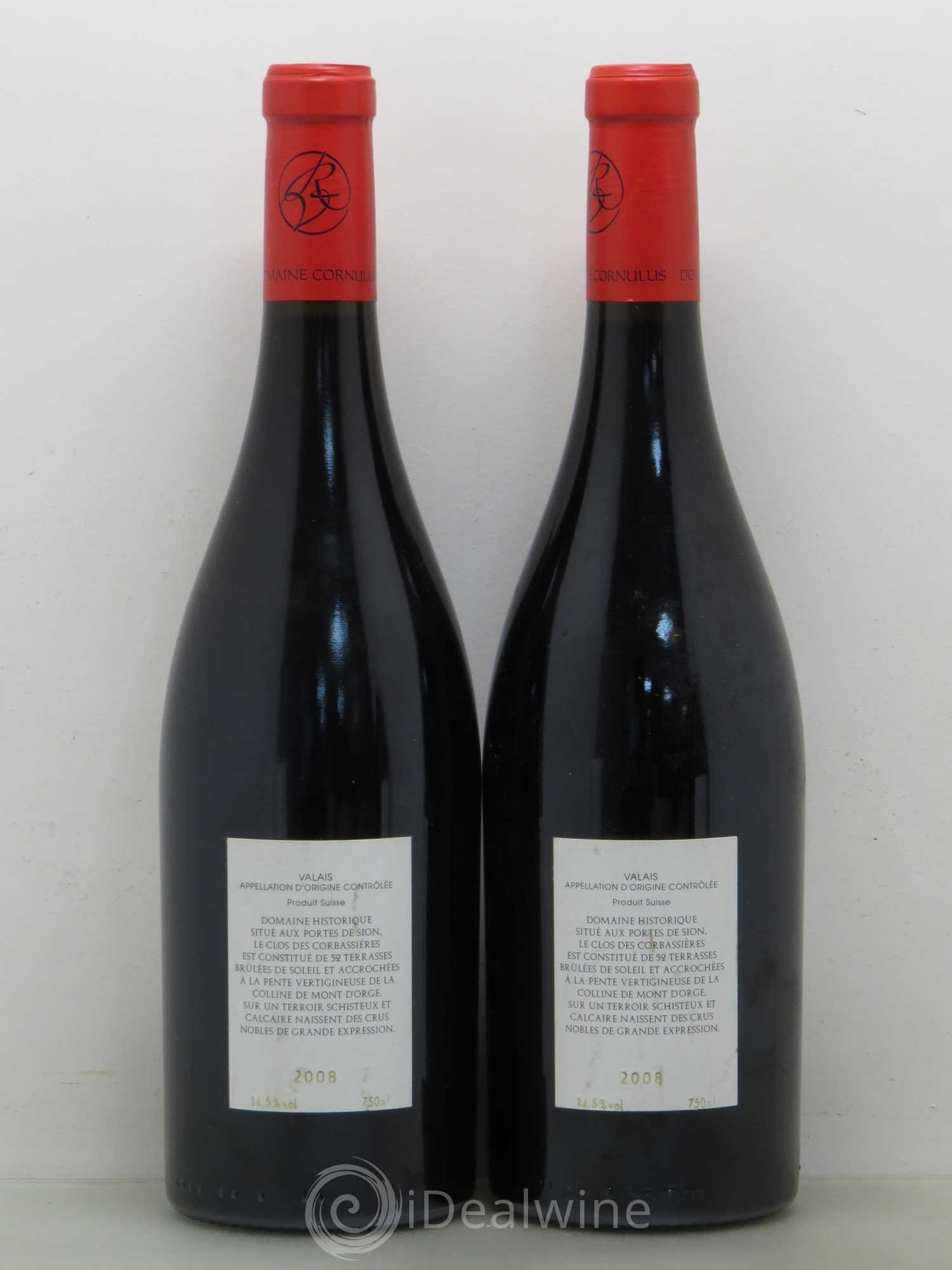Vins Etrangers Clos des Corbassières Cornalin vieilles vignes Coeur du Clos Domaine Cornulus (Suisse) 2008 - Lotto di 2 bottiglie - 1