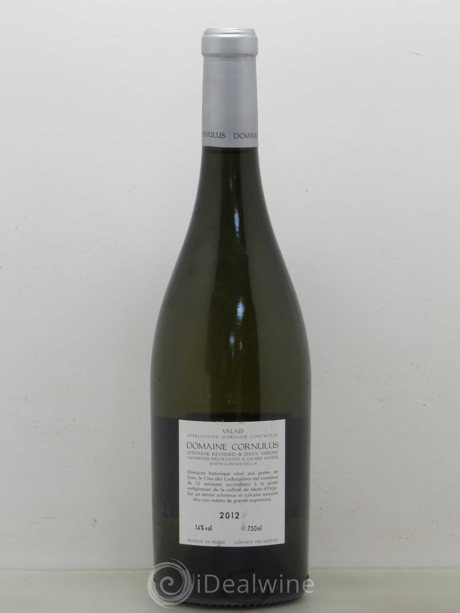 Vins Etrangers Clos Des Corbassieres Hermitage Vieilles Vignes Coeur Du Clos Domaine Cornulus (Suisse) 2012 - Posten von 1 Flasche - 1