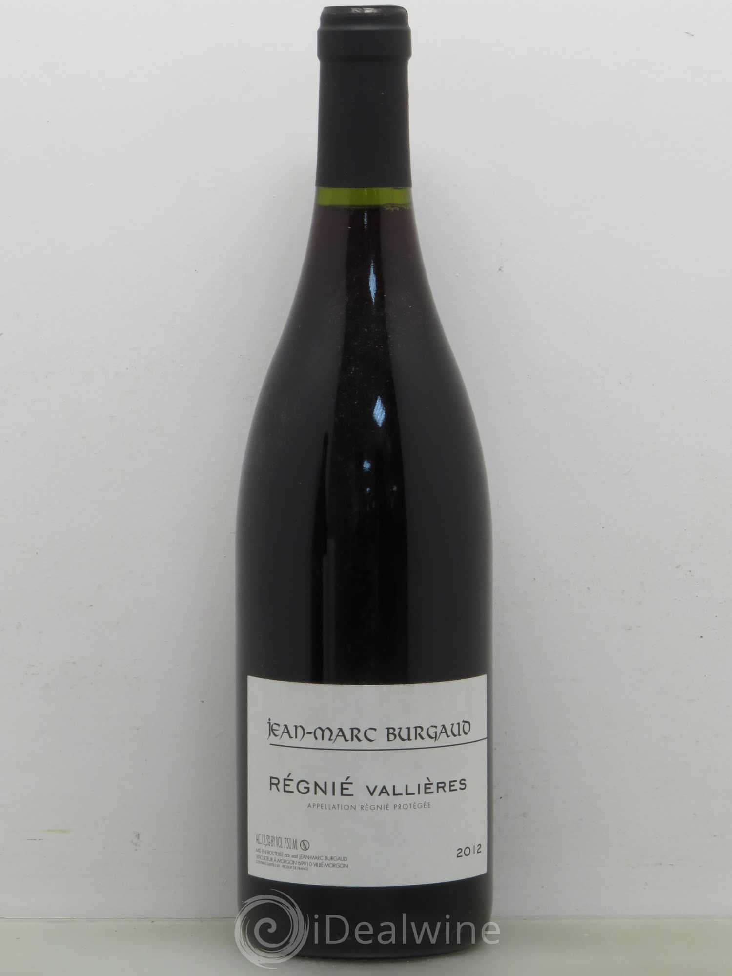 Beaujolais Régnié Vallières Jean-Marc Burgaud 2012 - Posten von 1 Flasche - 0