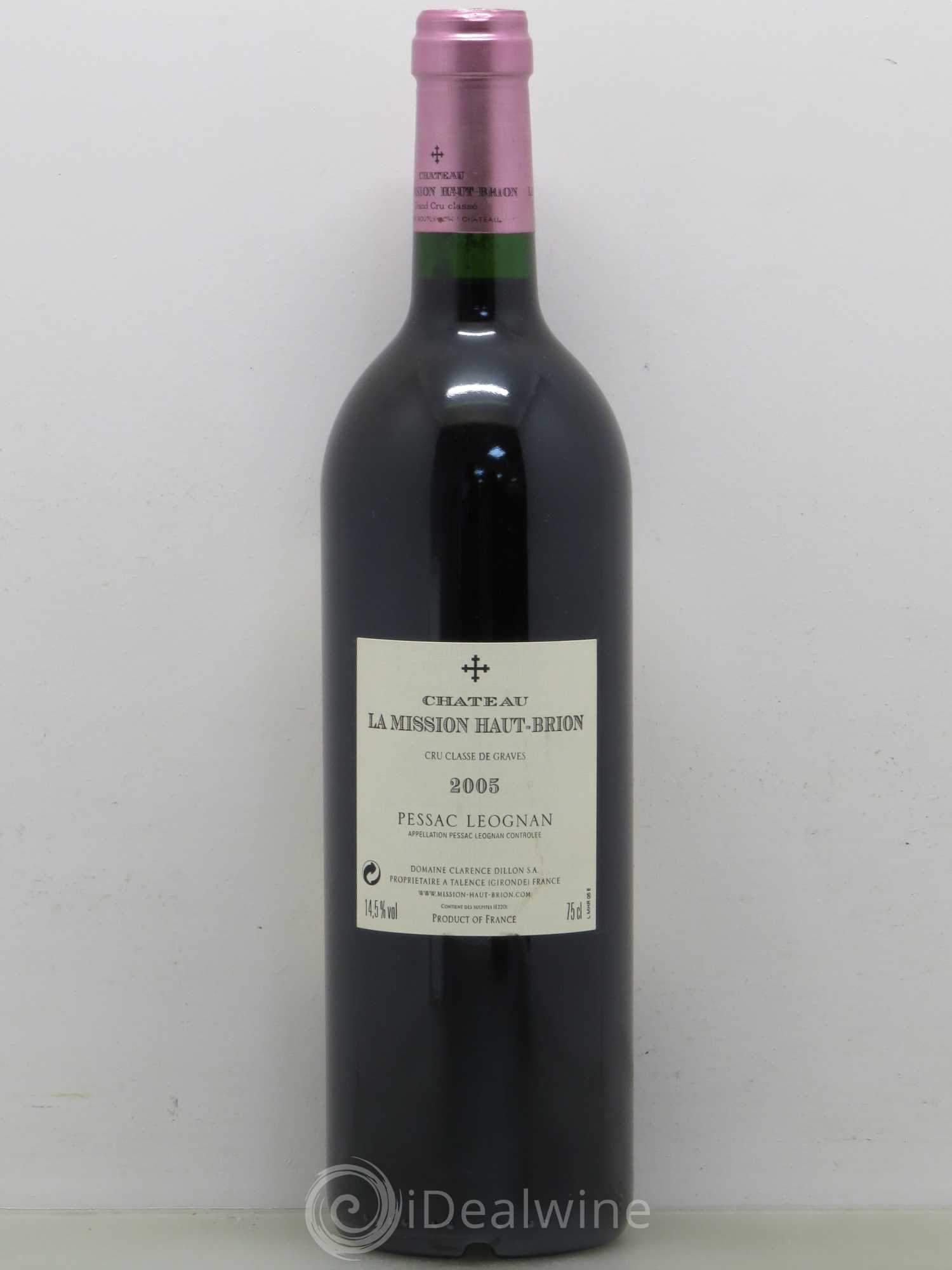 Château la Mission Haut-Brion Cru Classé de Graves 2005 - Lot de 1 bouteille - 1