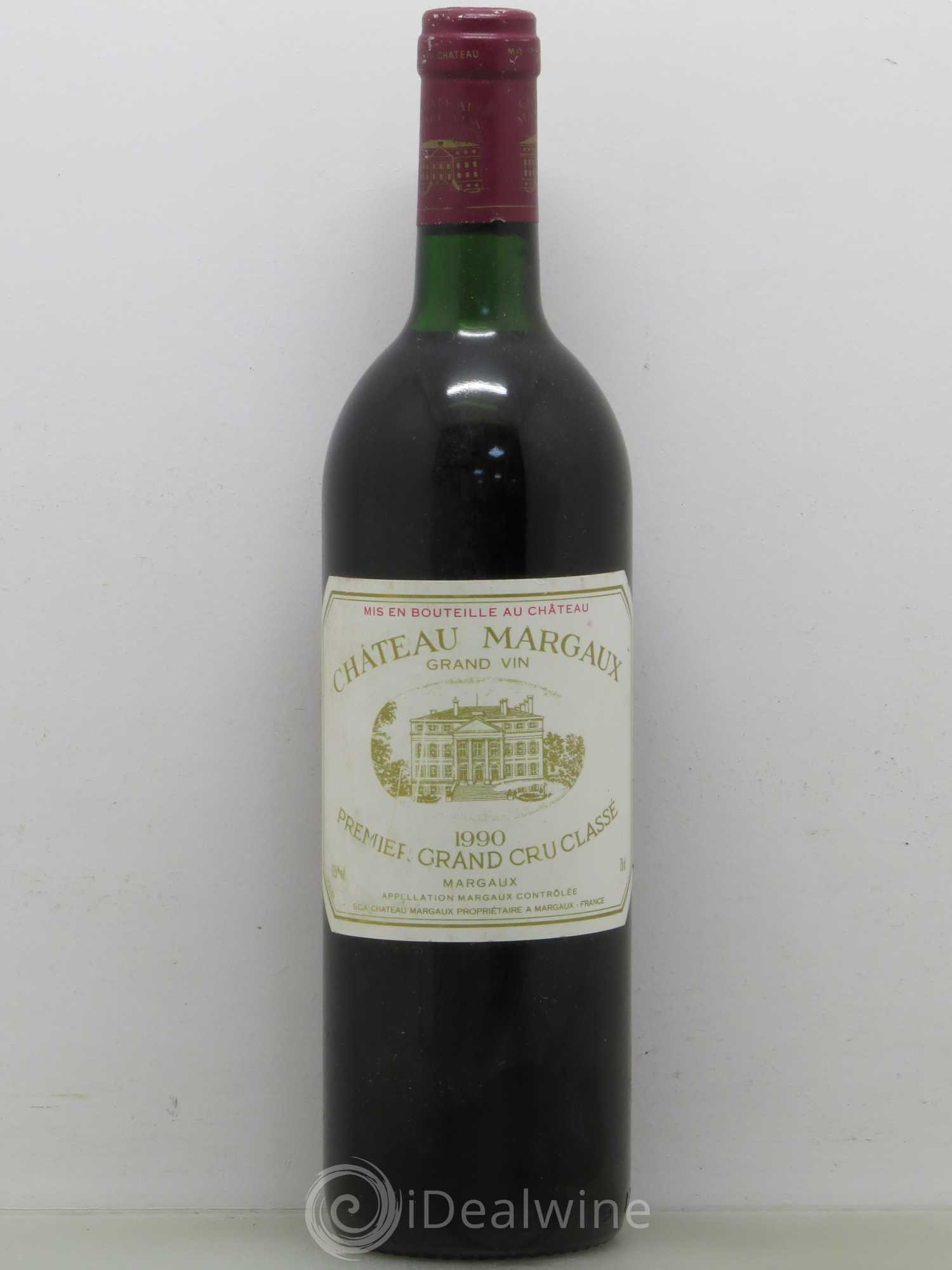 Château Margaux 1er Grand Cru Classé 1990 - Lot de 1 bouteille - 0