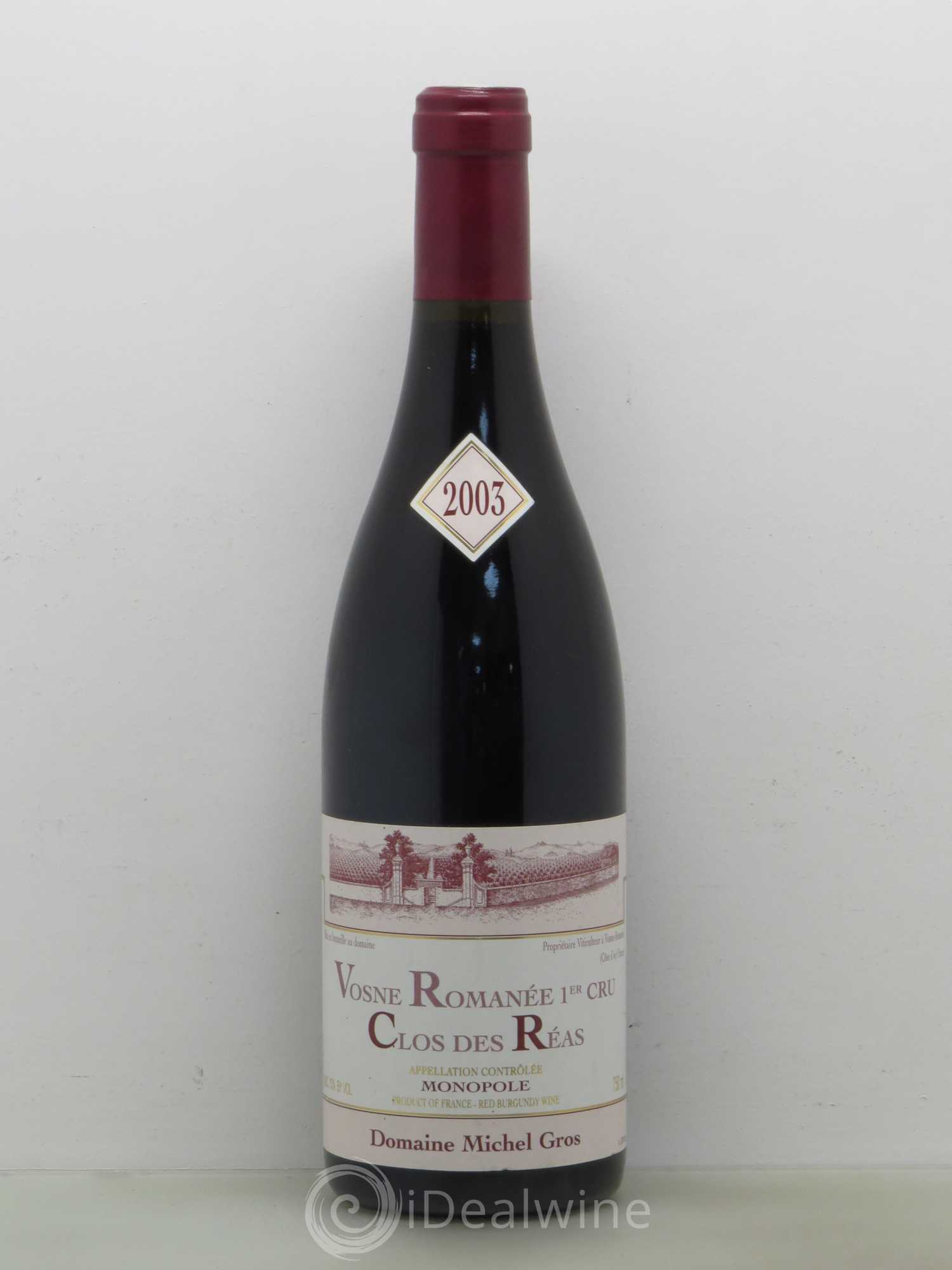 Vosne-Romanée 1er Cru Clos Des Reas Michel Gros 2003 - Posten von 1 Flasche - 0