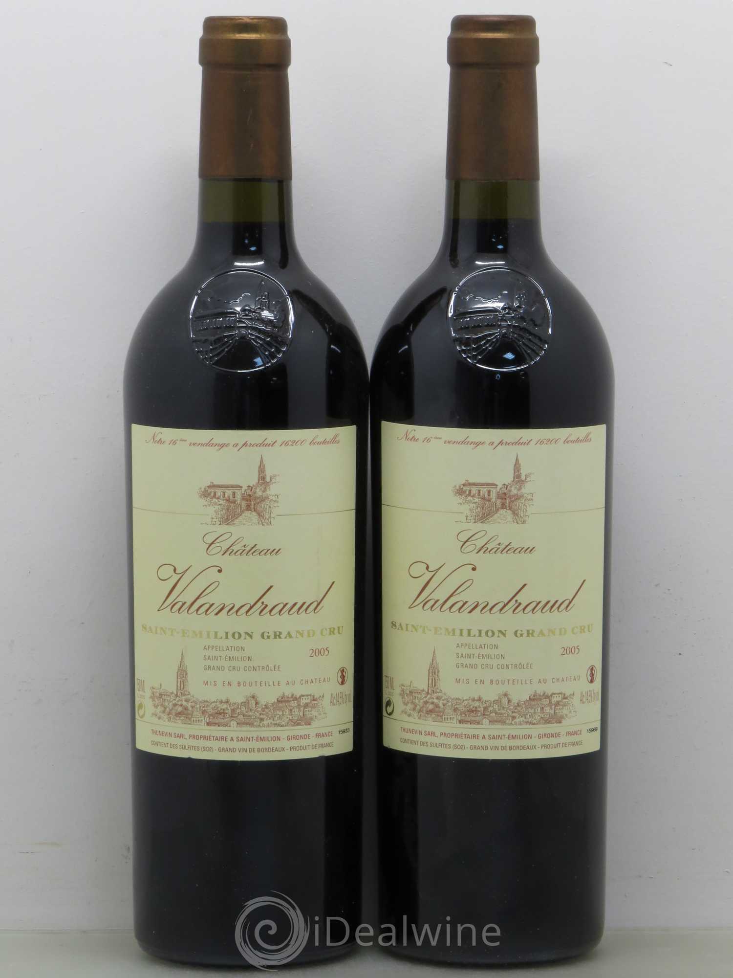 Château de Valandraud 2005 - Lot de 2 bouteilles - 0