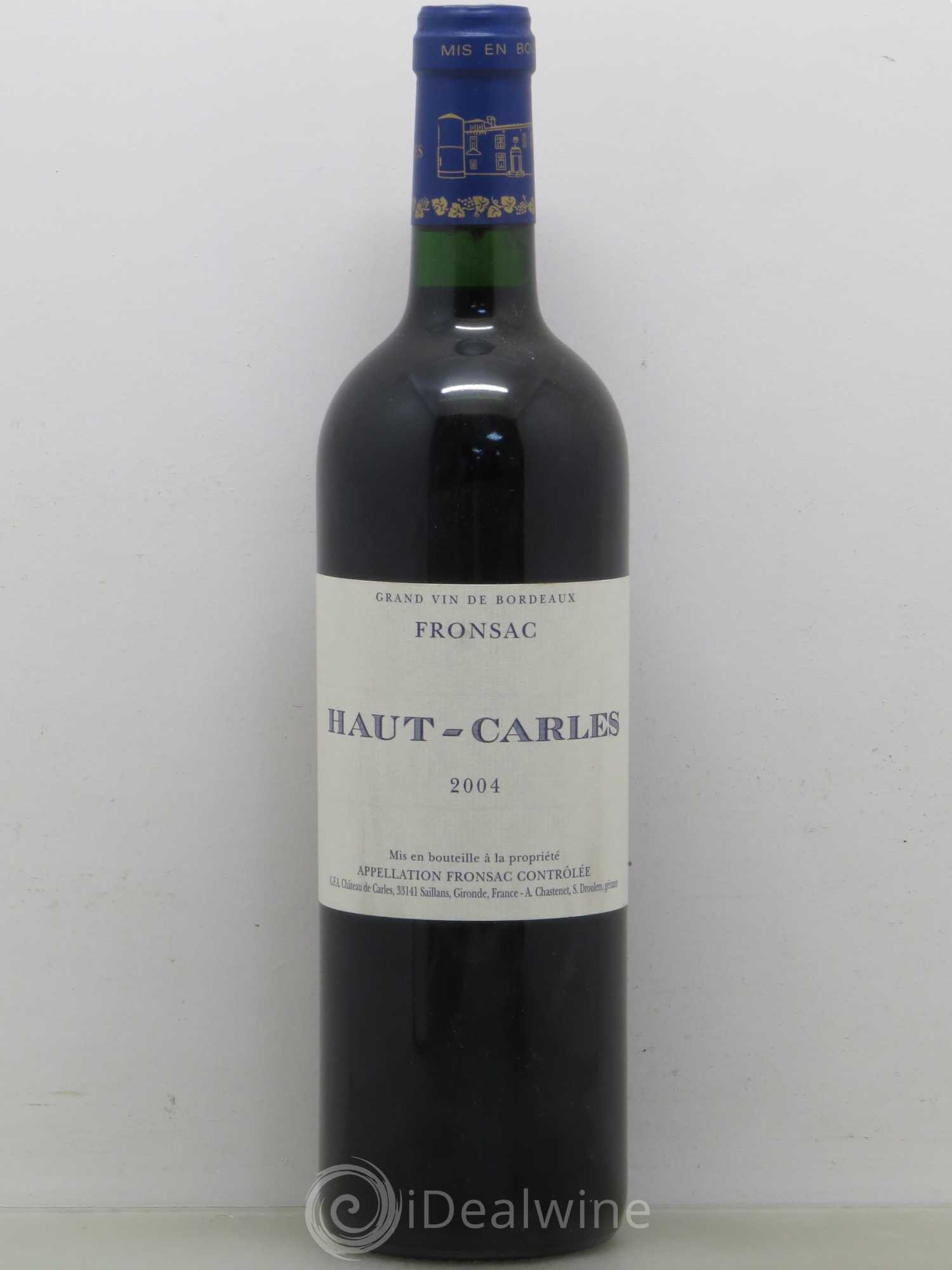 Haut Carles 2004 - Lot de 1 bouteille - 0