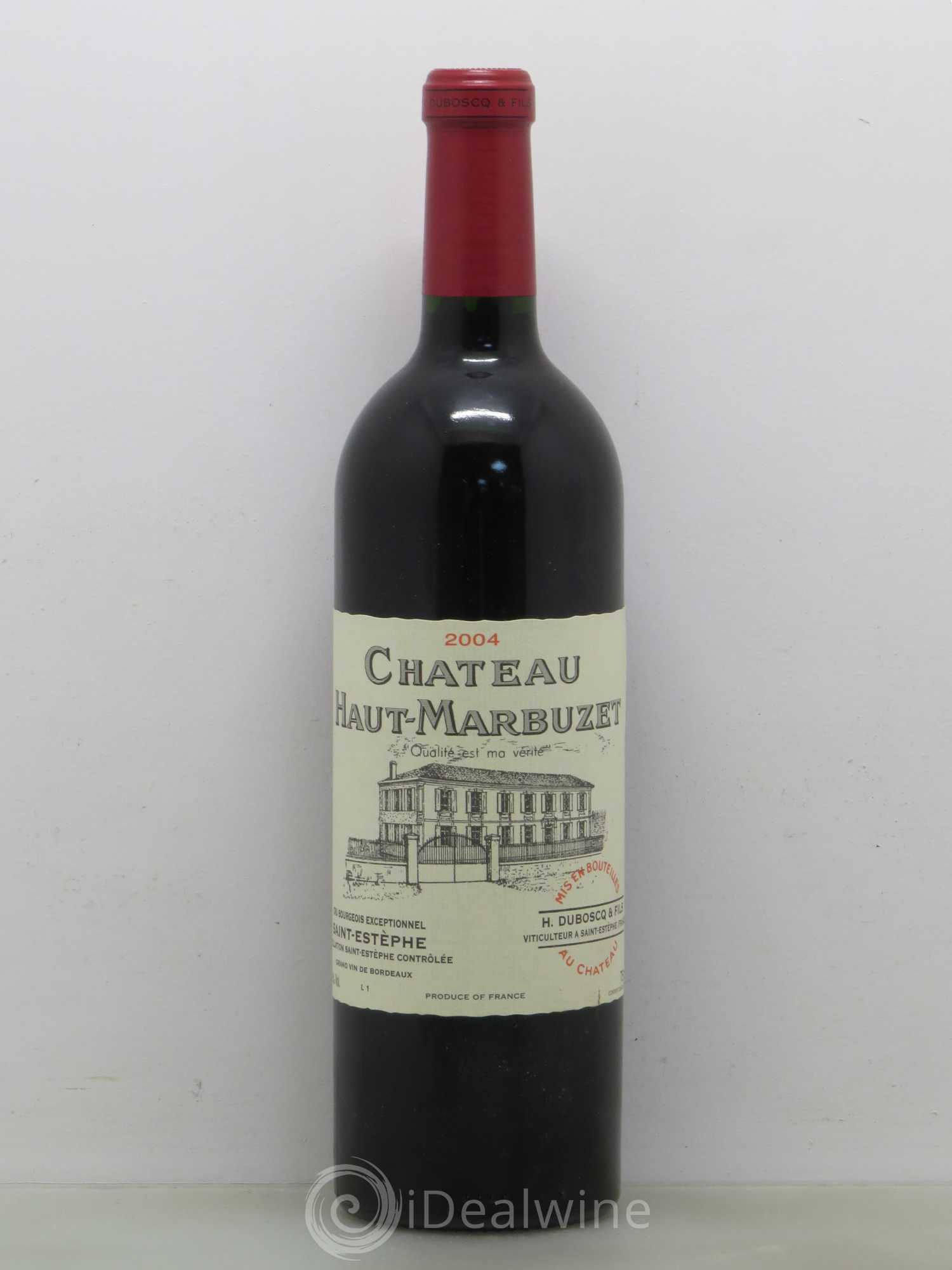Château Haut Marbuzet 2004 - Lot de 1 bouteille - 0