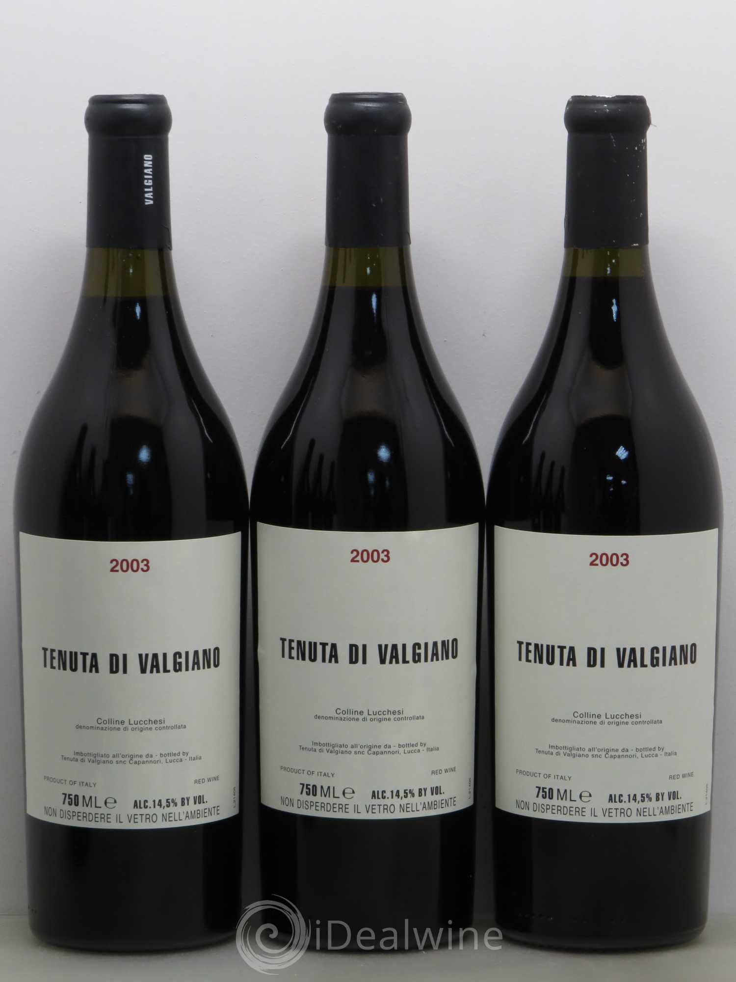 Italie Tenuta di Valgiano Colline Lucchesi 2003 - Posten von 6 Flaschen - 1