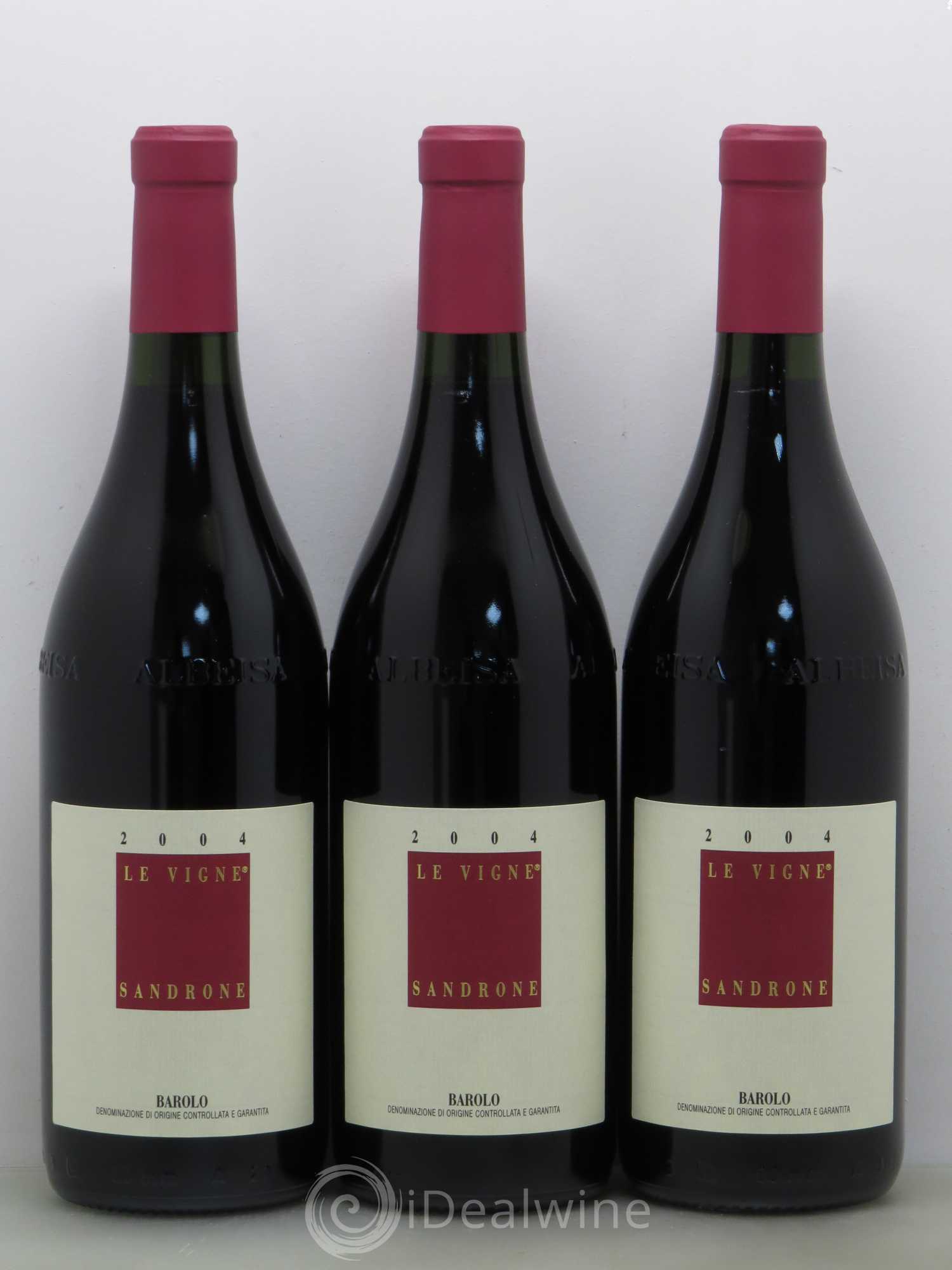 Barolo DOCG Le Vigne Luciano Sandrone 2004 - Lot de 3 bouteilles - 0