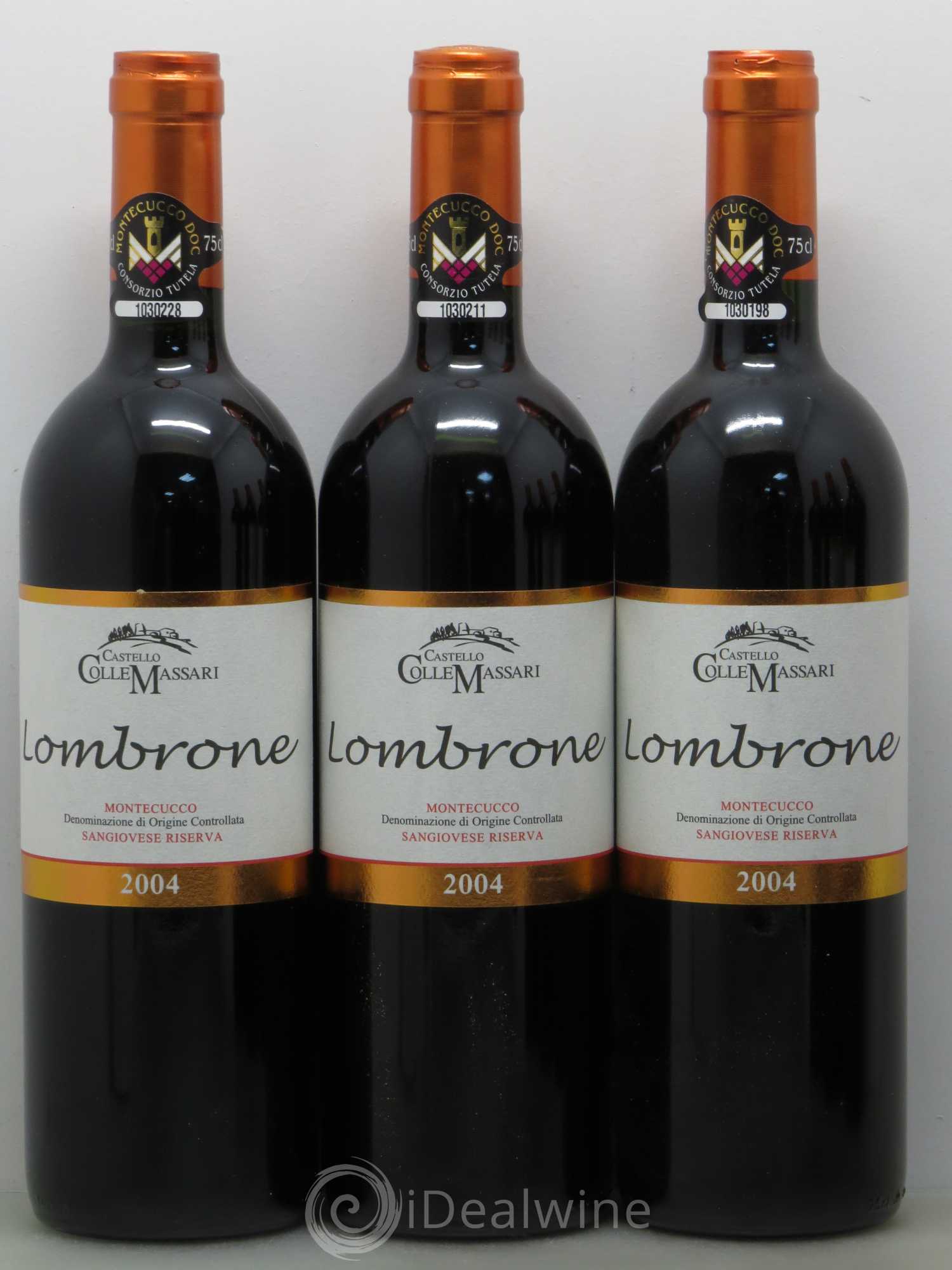 Italie Lombrone Montecucco Reserva Colle Massari 2004 - Posten von 6 Flaschen - 1
