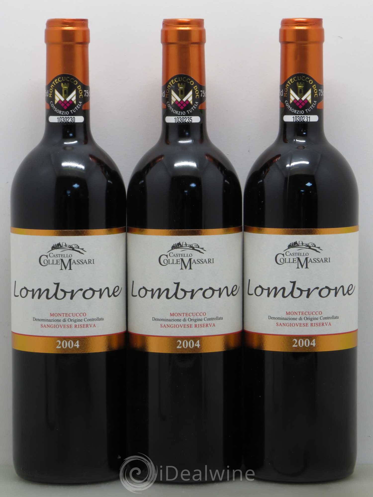 Italie Lombrone Montecucco Reserva Colle Massari 2004 - Posten von 6 Flaschen - 2